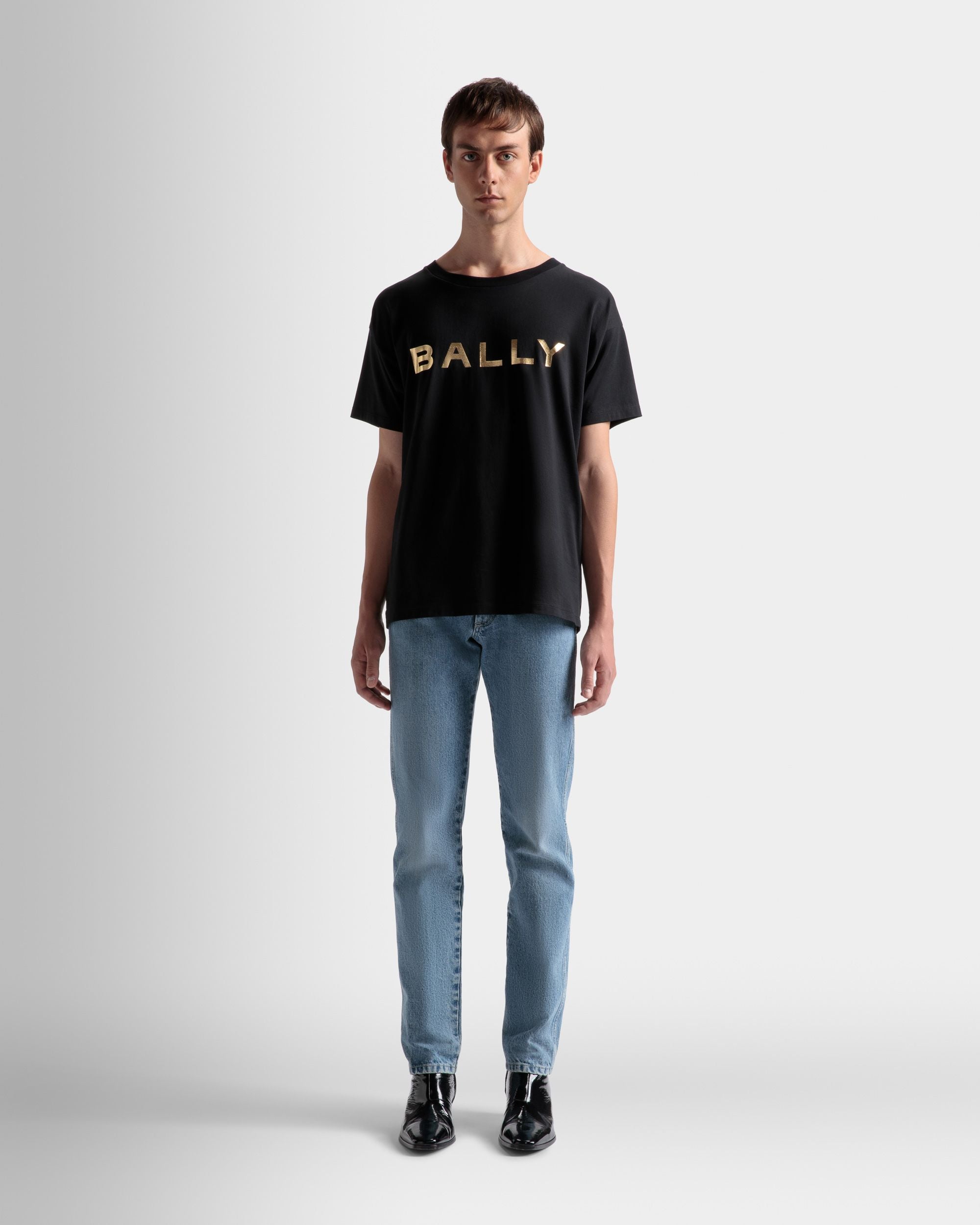 Bally Global - T-Shirt Logo En Coton Noir - Noir