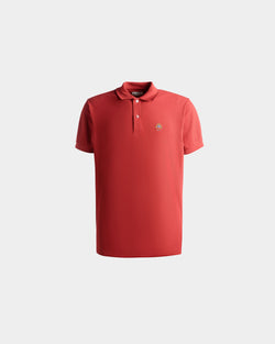 Polo Avec Logo Bally Crest En Coton Candy Red