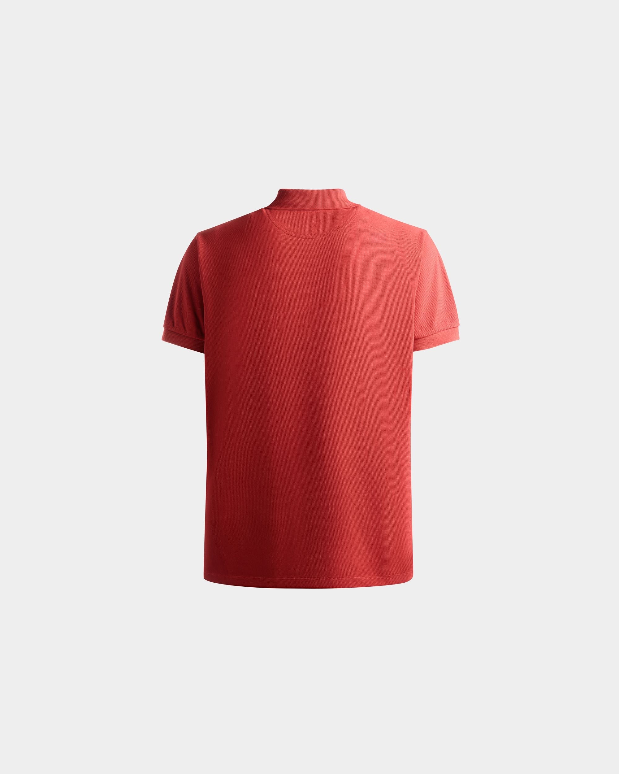 Bally Global - Polo Avec Logo Bally Crest En Coton Candy Red - Rouge