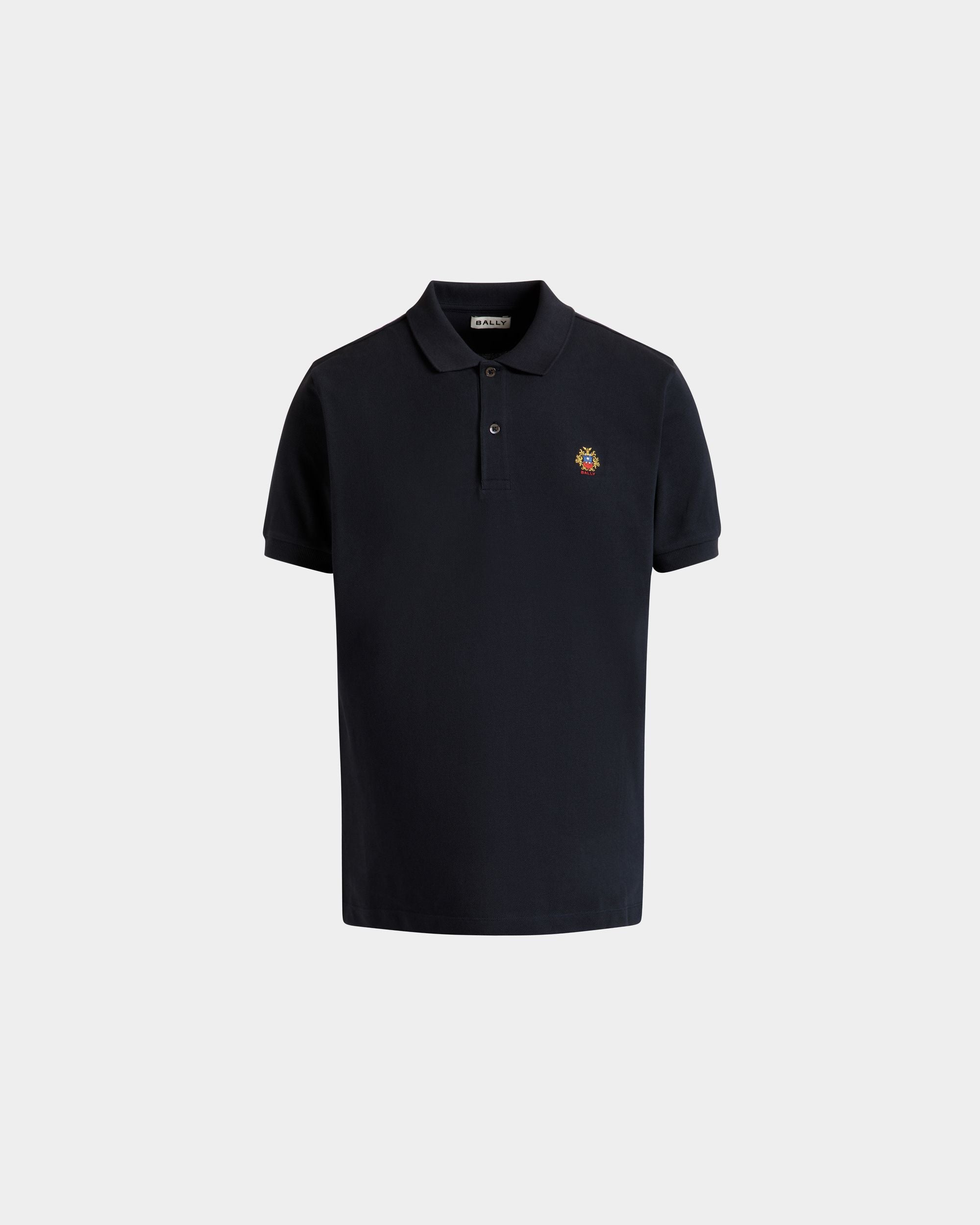 Bally Global - Polo Shirt in Navy Blue Cotton - Bleu
