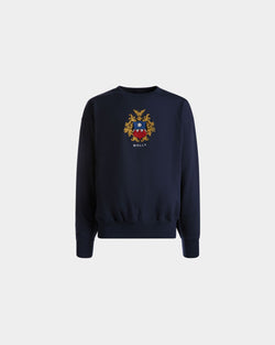Sudadera De Algodón Navy Blue