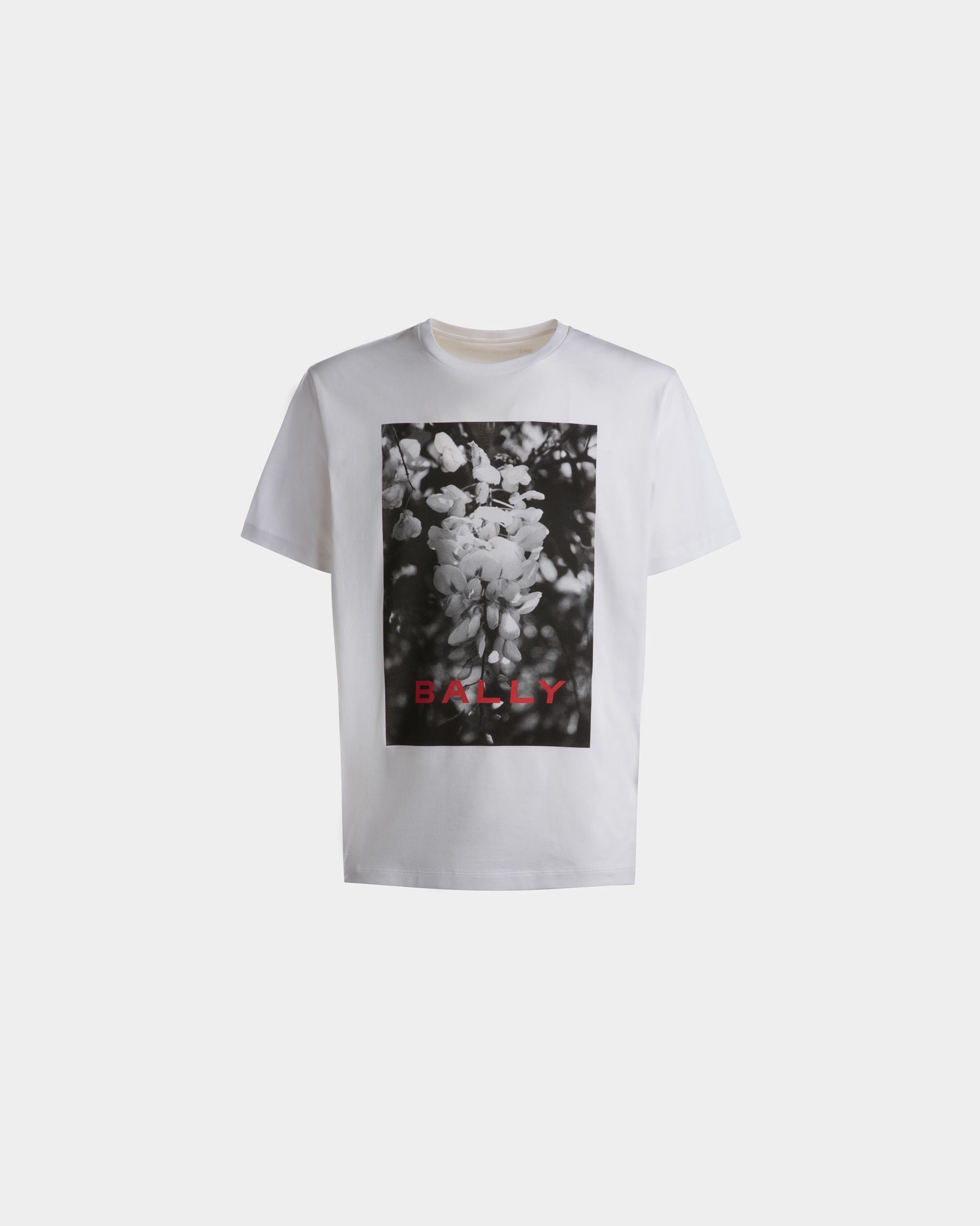 Bally Global - T-Shirt Imprimé En Coton Blanc - Blanc