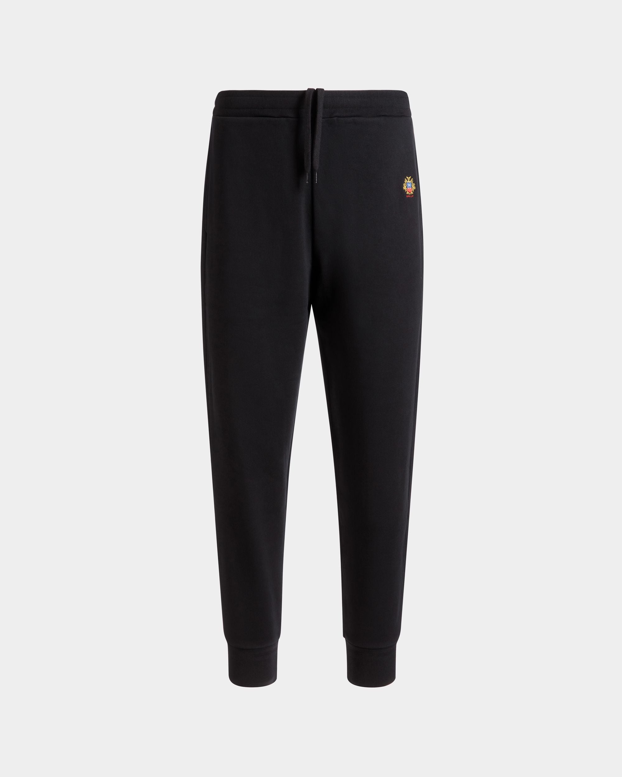 Bally Global - Pantalon De Survêtement Avec Logo Bally Crest En Coton Noir - Noir