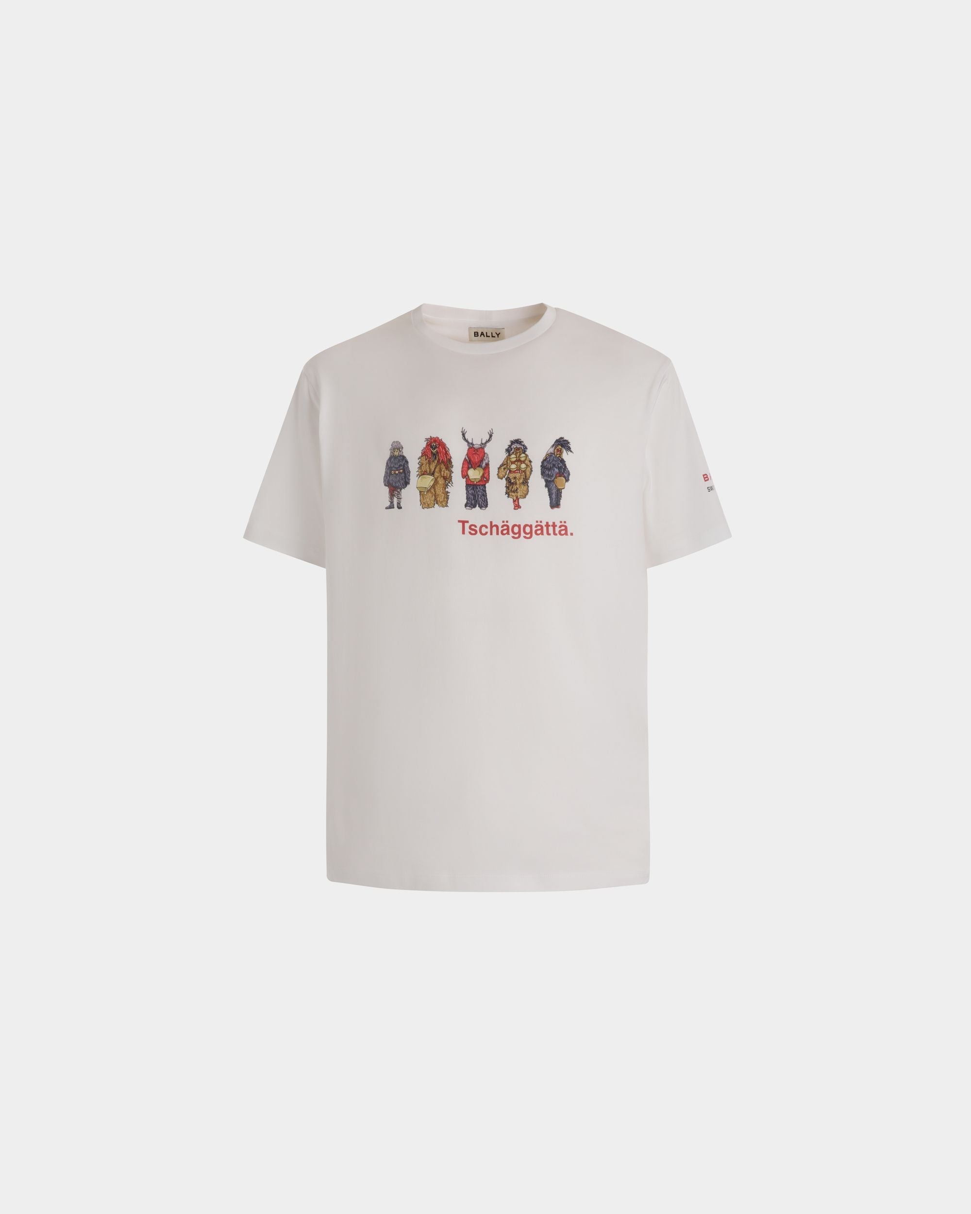 Bally Global - T-Shirt Avec Forest Mask En Coton Blanc - Blanc
