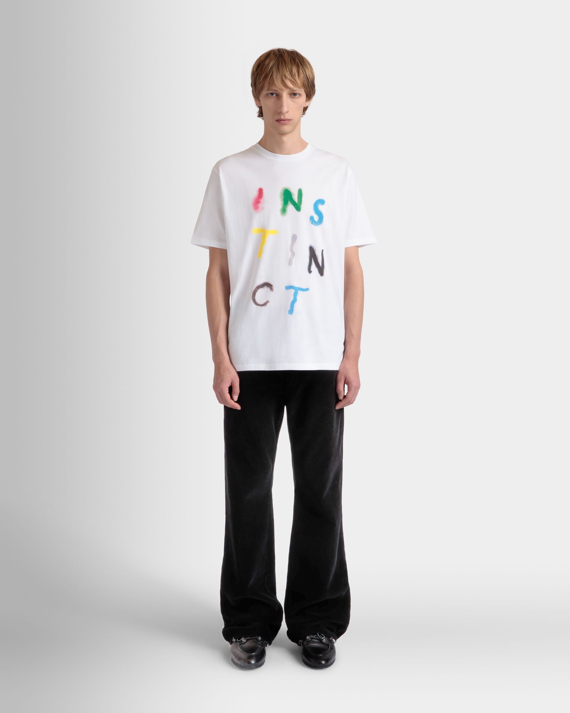 Bally Global - T-Shirt Bally Instinct En Coton Blanc - Blanc