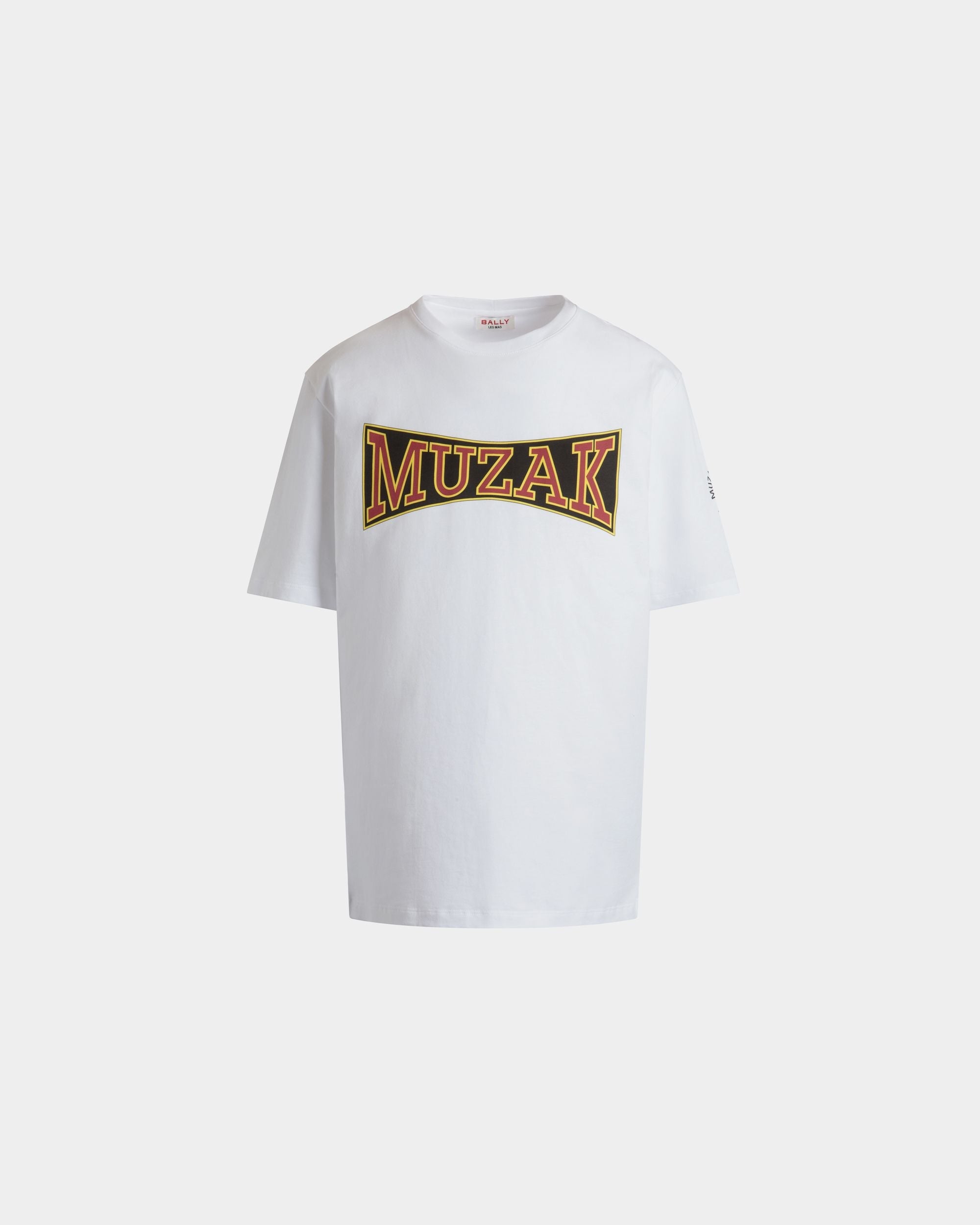 Bally Global - T-Shirt DJ Leo Mas X Bally En Coton Blanc Avec Imprimé Muzak - Blanc