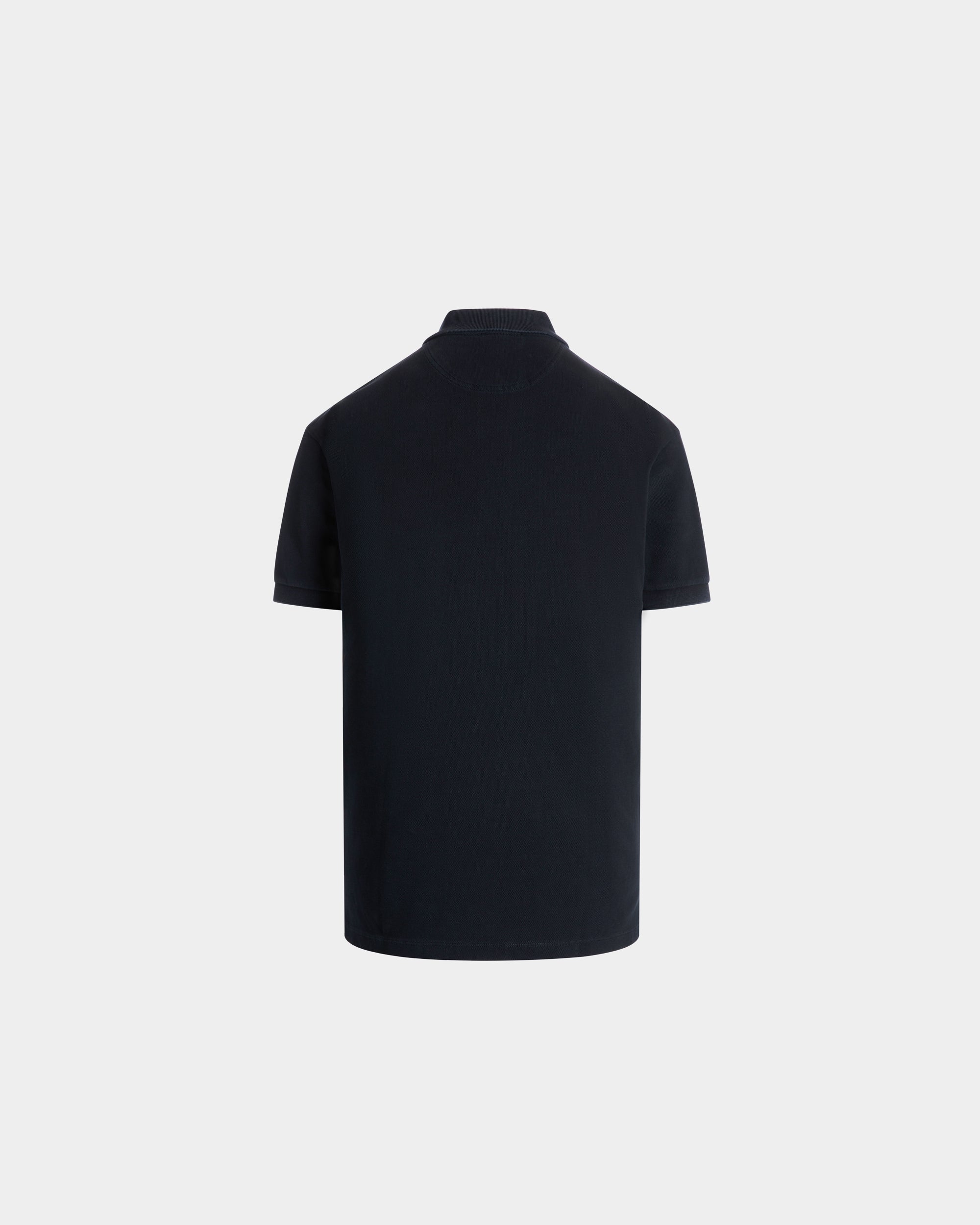 Bally Global - Polo Shirt in Navy Blue Cotton - Blue