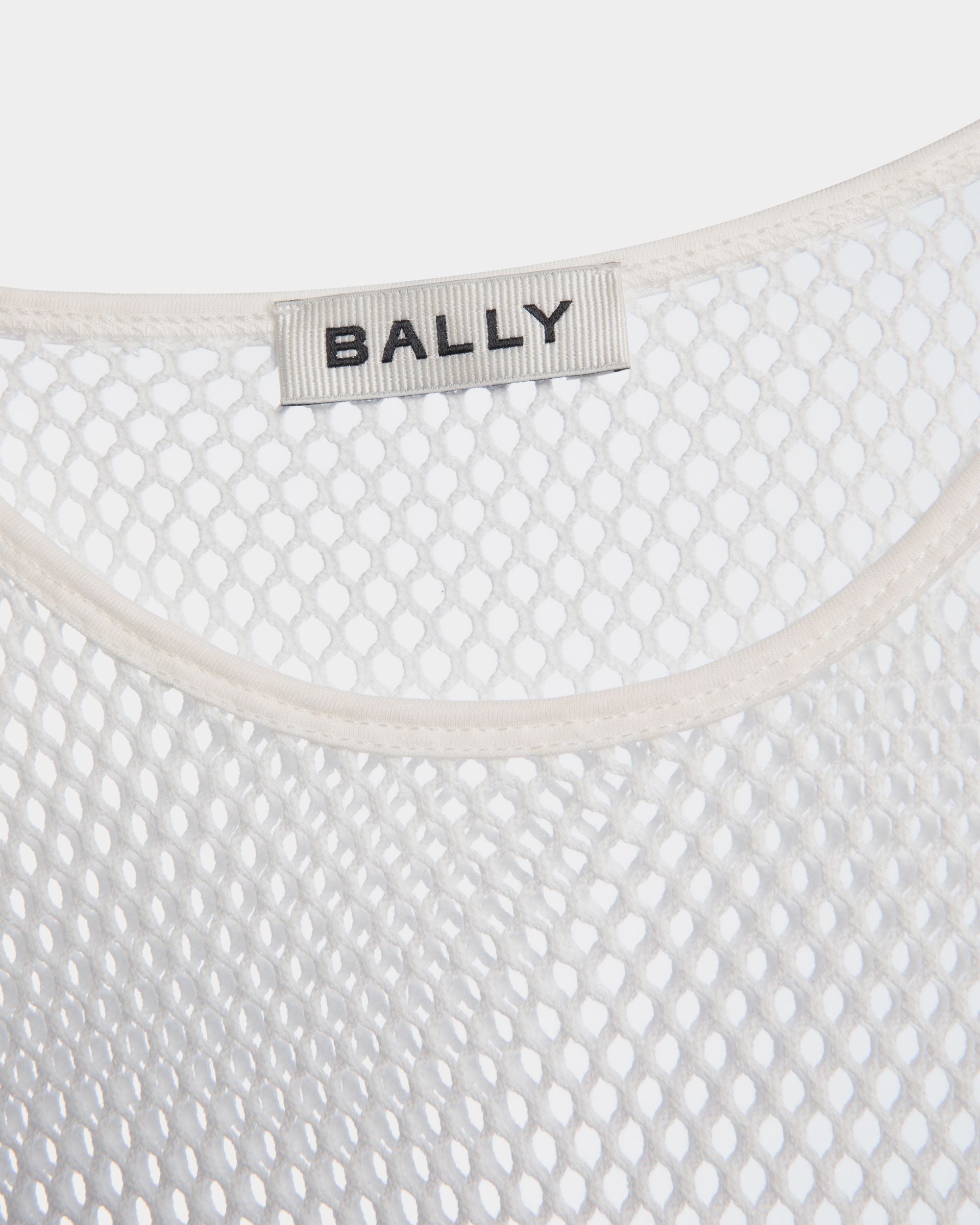 Bally Global - Mesh T-Shirt in White Cotton - White