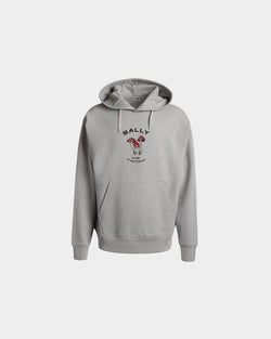 Sudadera Con Capucha De Algodón Gris Jaspeado Con Enchanting Mushrooms