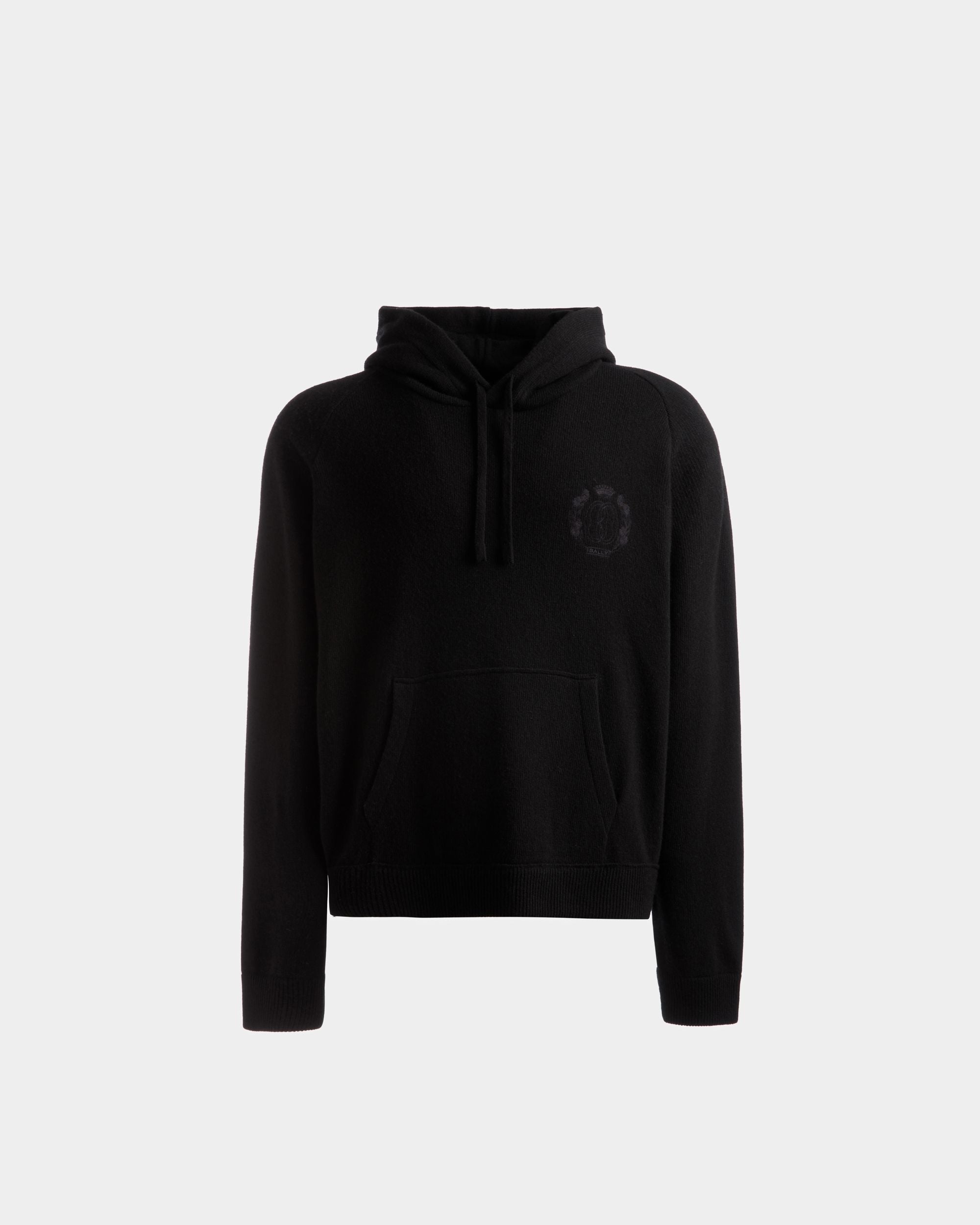 Bally Global - Sweatshirt In Marine Wool And Cashmere - Blue