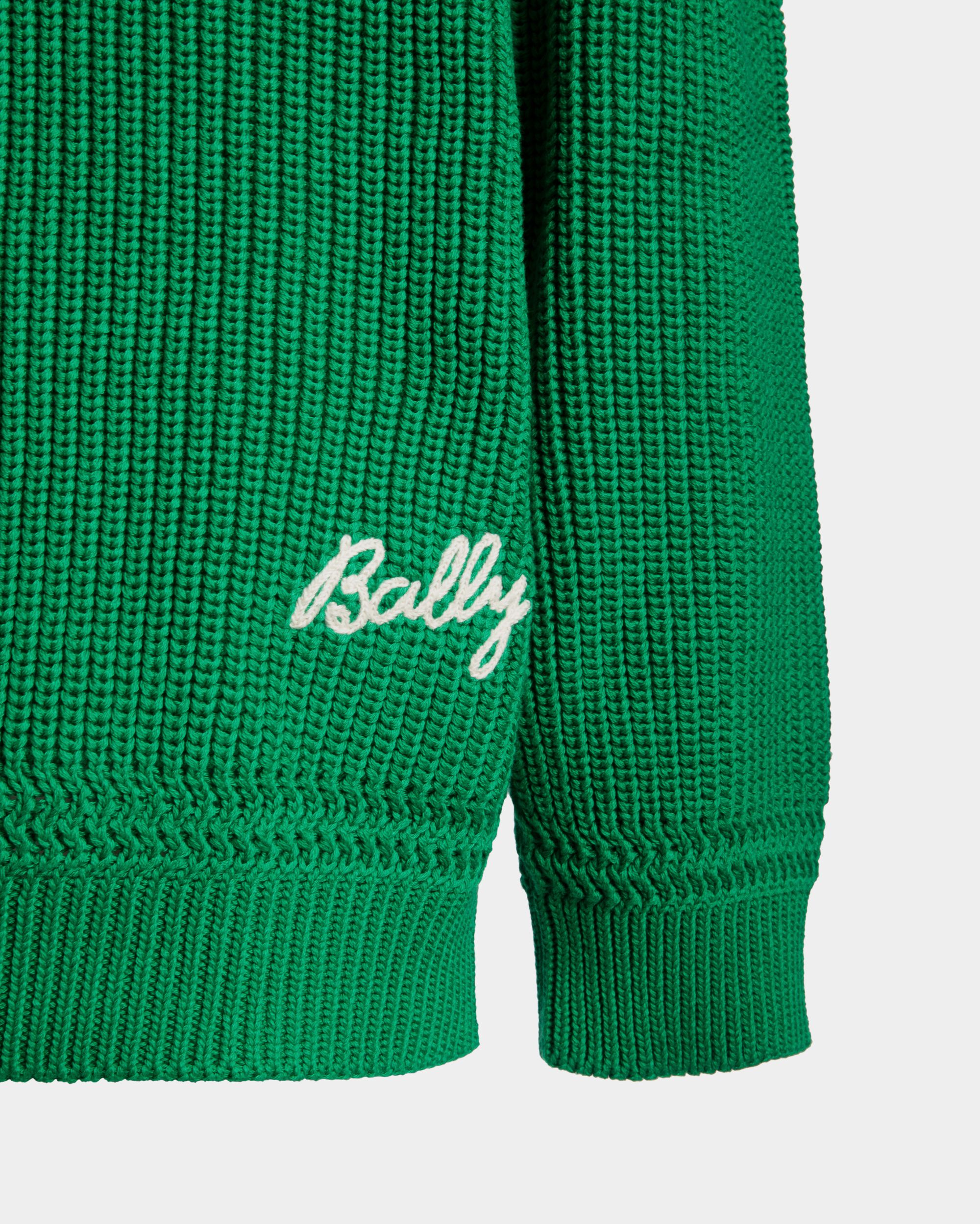 Bally Global - V-Neck in Cotton - Verde