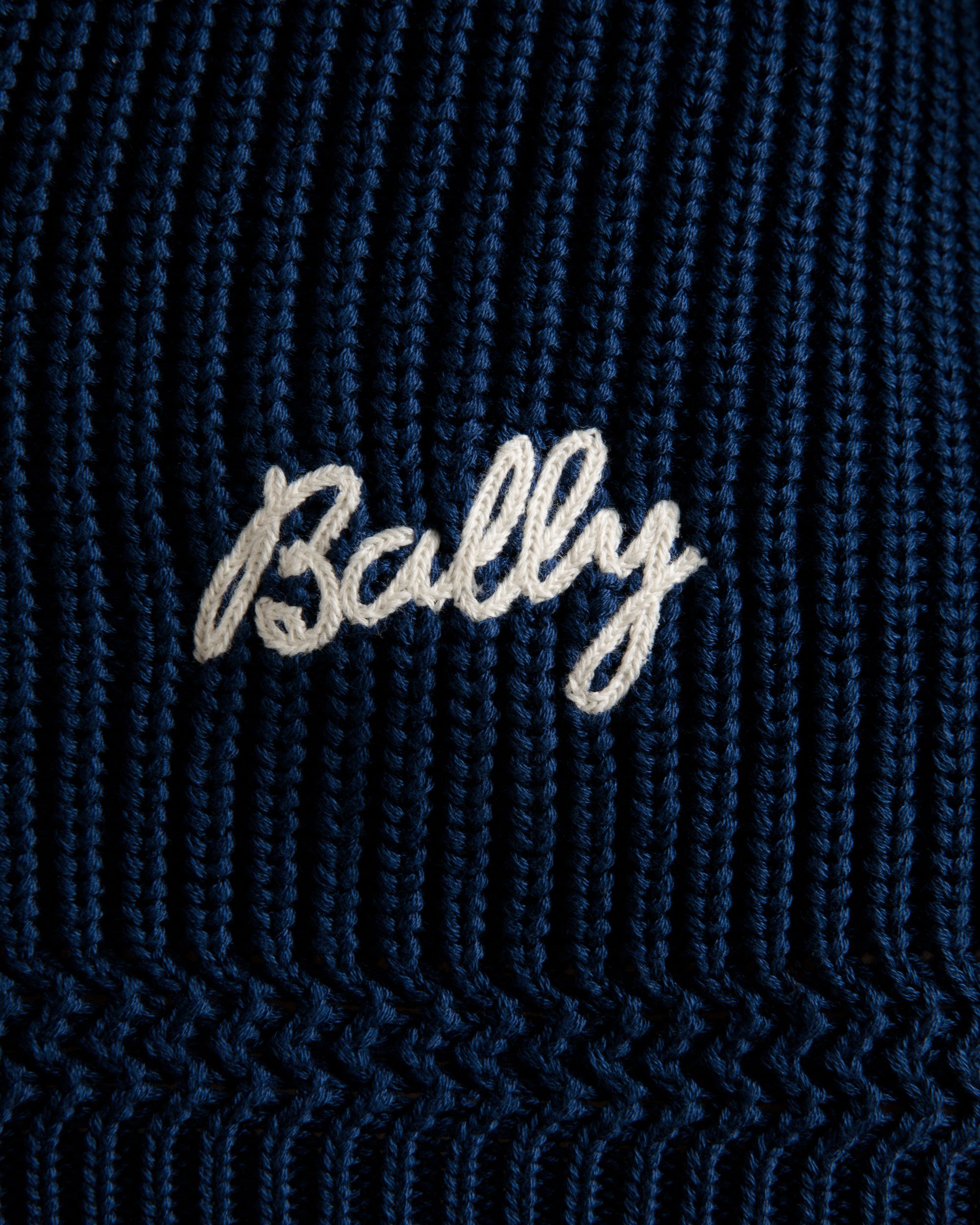 Bally Global - Jersey De Cuello Redondo De Algodón Azul - Azul