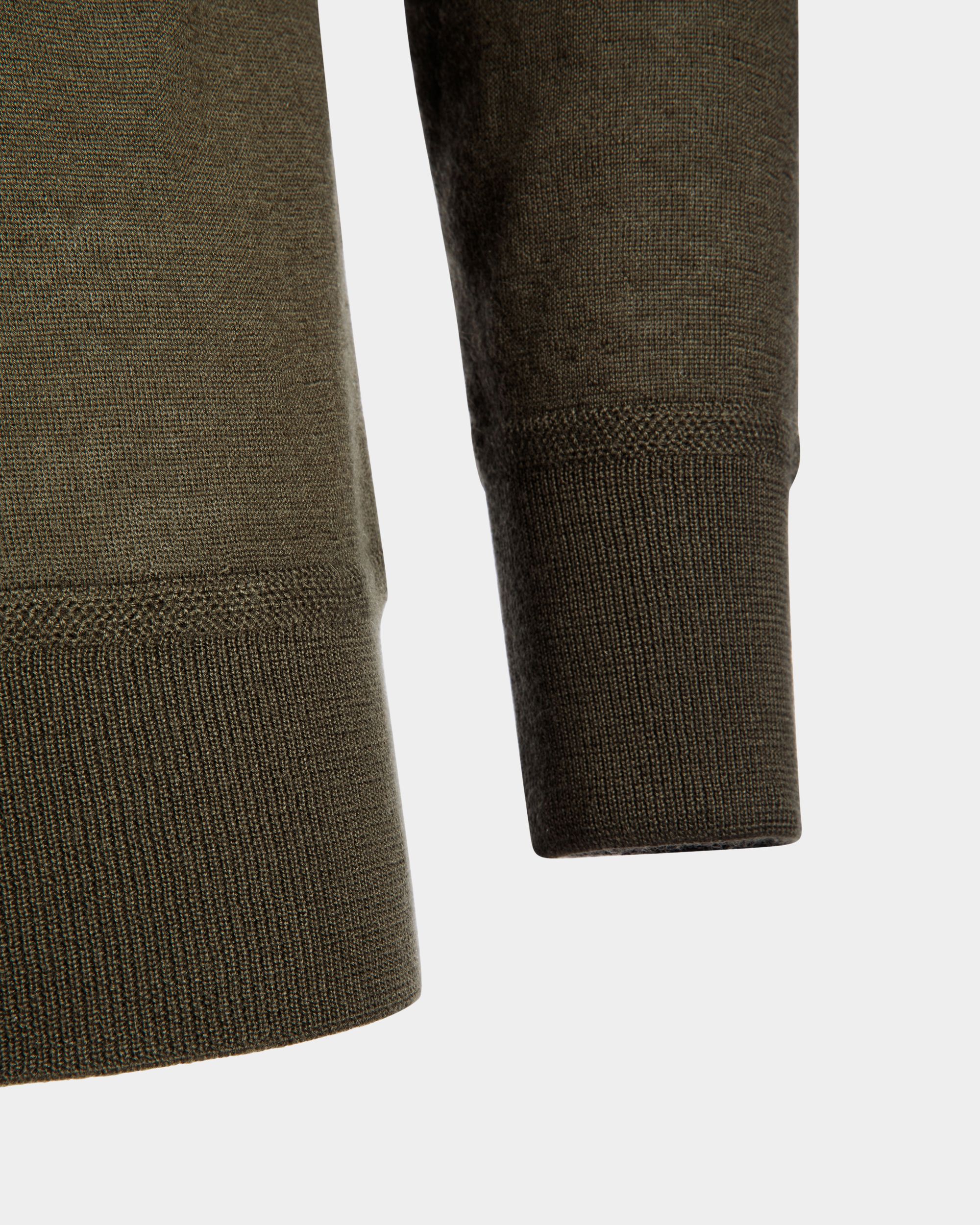 Bally Global - Adrien Brody Travel Collection Crewneck Sweater In Military Green Cashmere - Green
