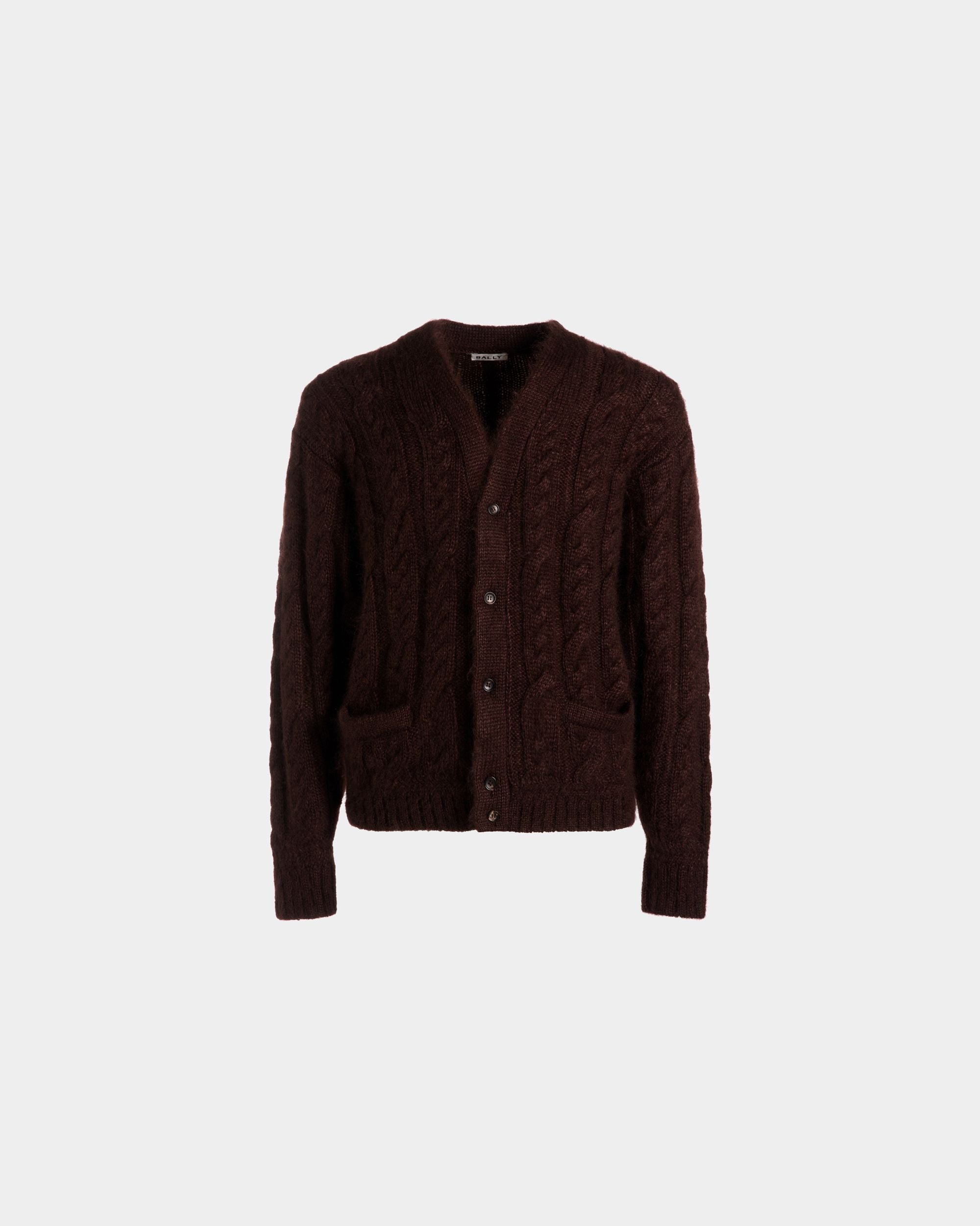 Bally Global - Cardigan in Brown Mohair And Silk - Brown