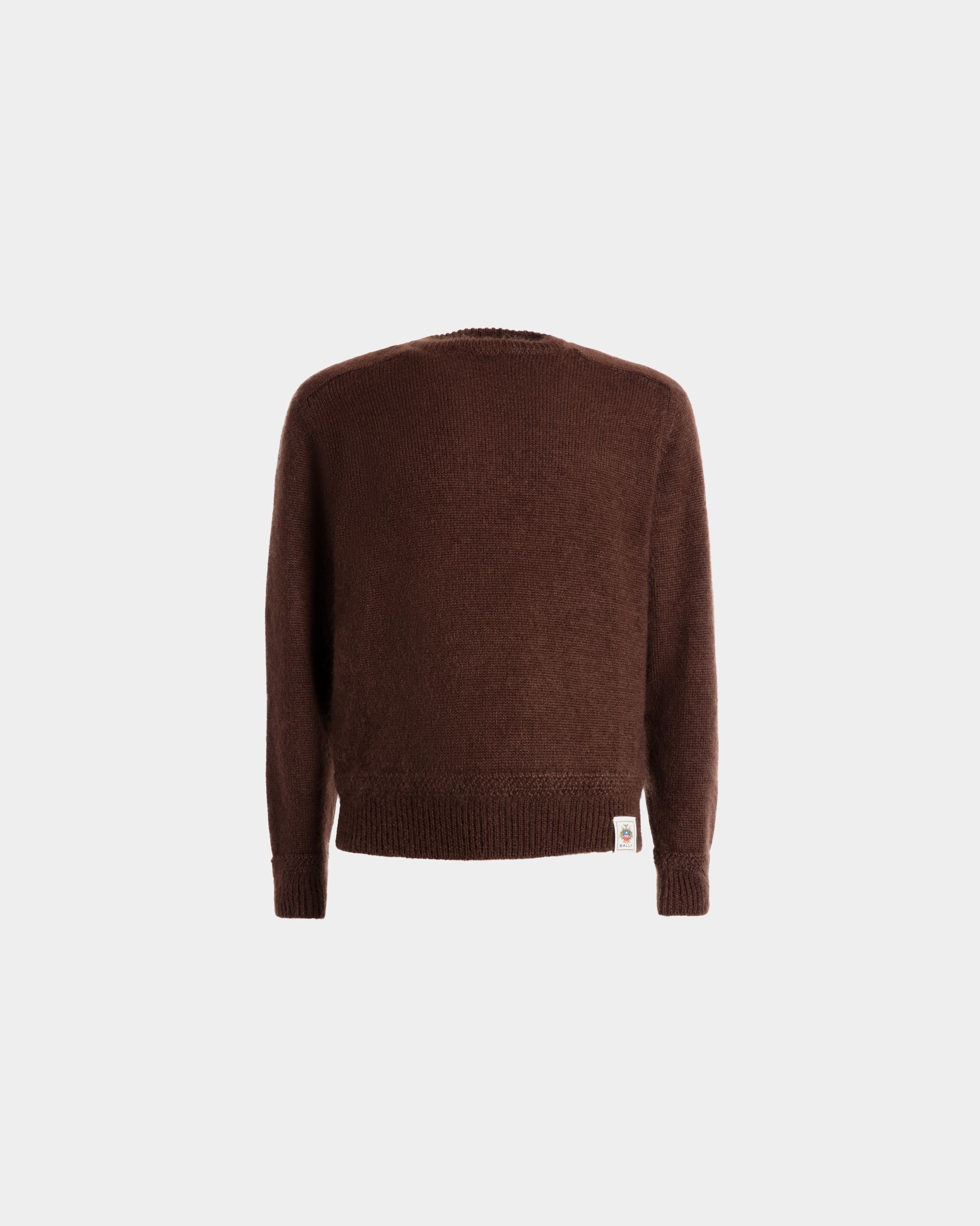 Bally Global - Crewneck Sweater In Brown Mohair And Silk - Brown