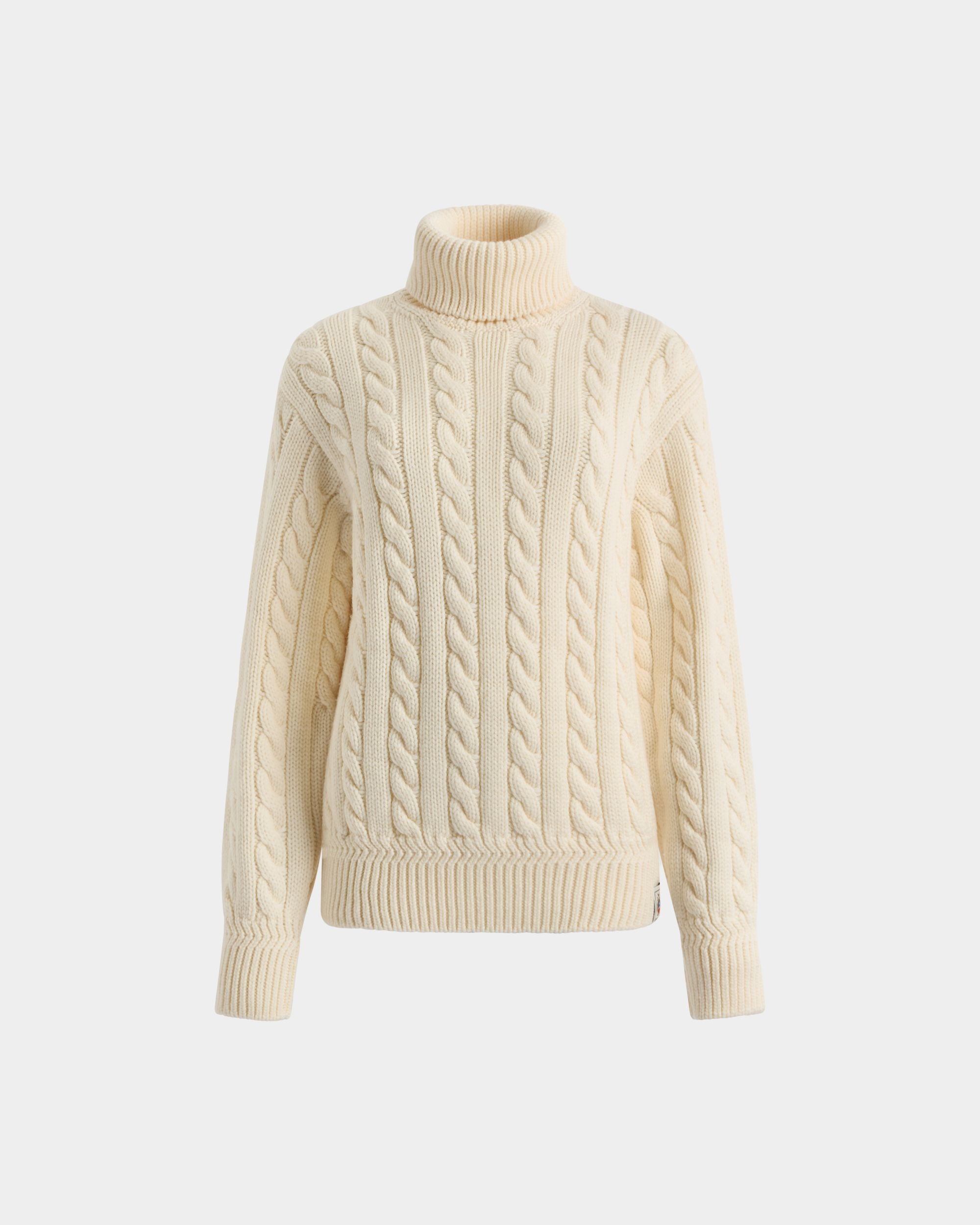 Bally Global - Turtleneck in Ivory Wool - White