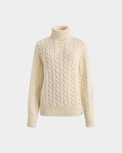 Turtleneck in Ivory Wool