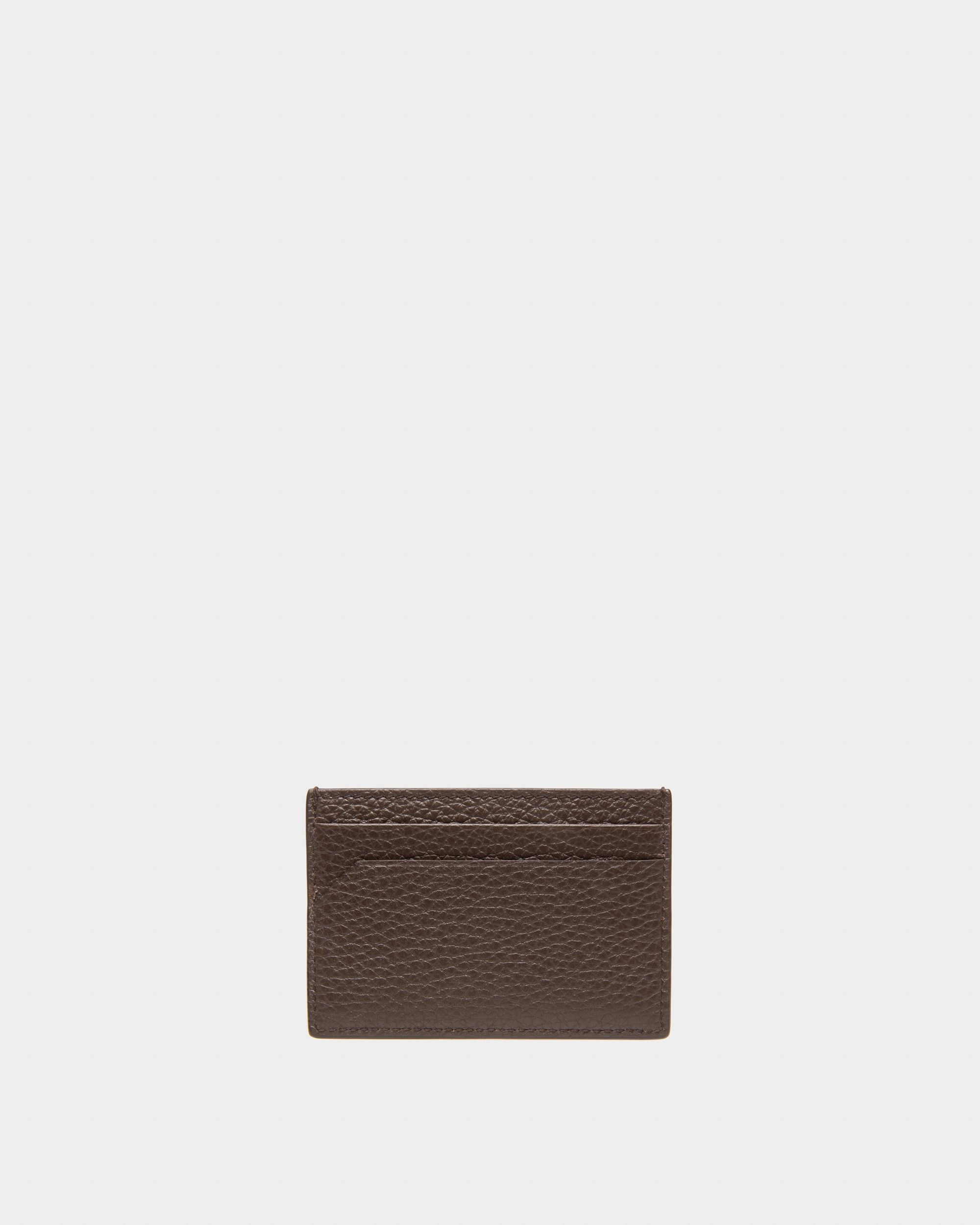 Bally Global - Schar Leather Card Holder In Ebony Brown - Marron