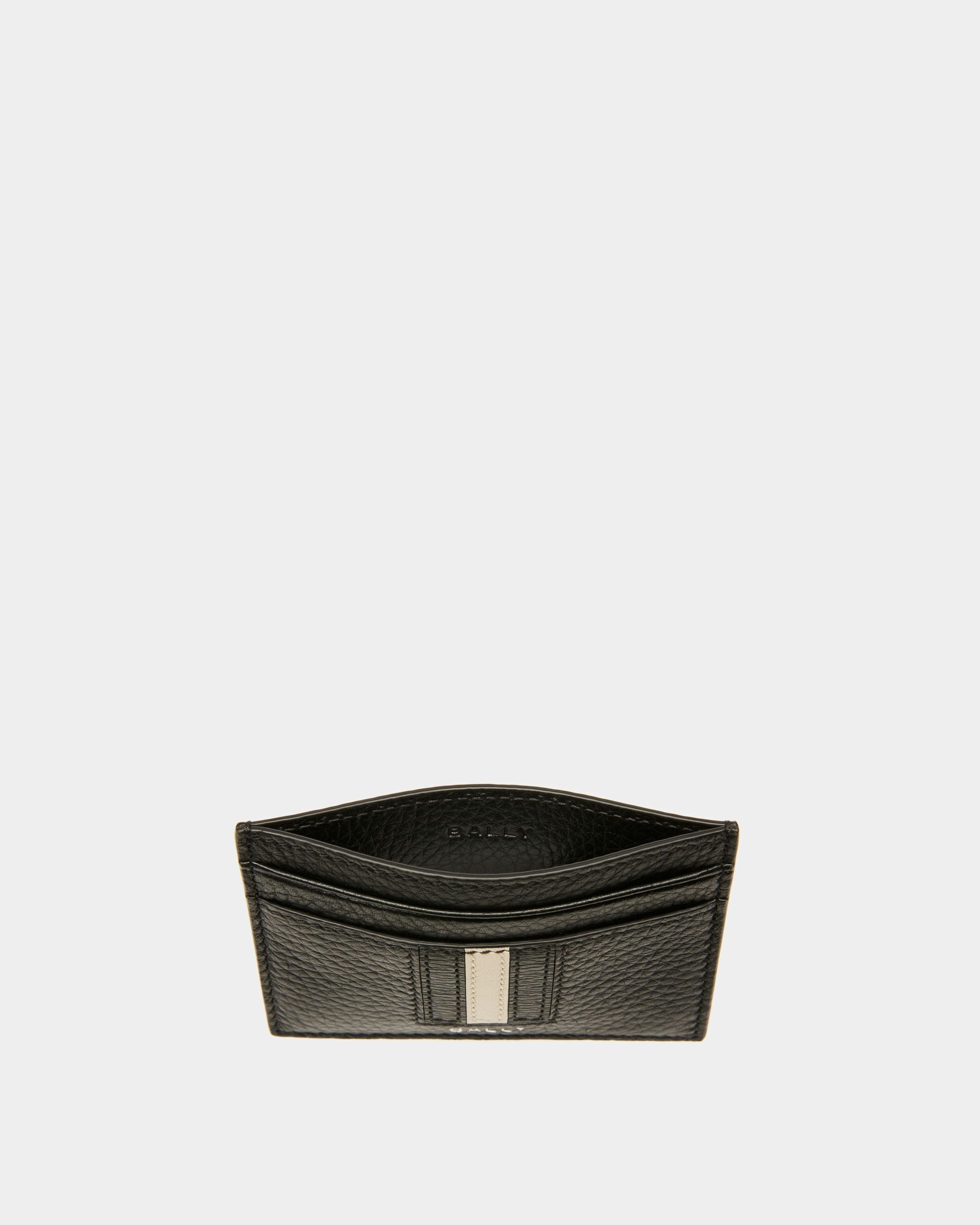 Bally Global - Ribbon Card Holder In Black Leather - Black