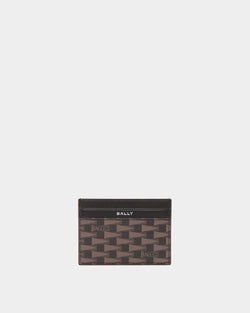 Pennant Credit Card Case in Black Pennant Motif