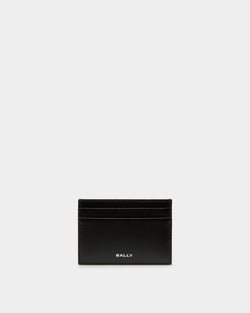 Lago Business Card Holder In Midnight Leather
