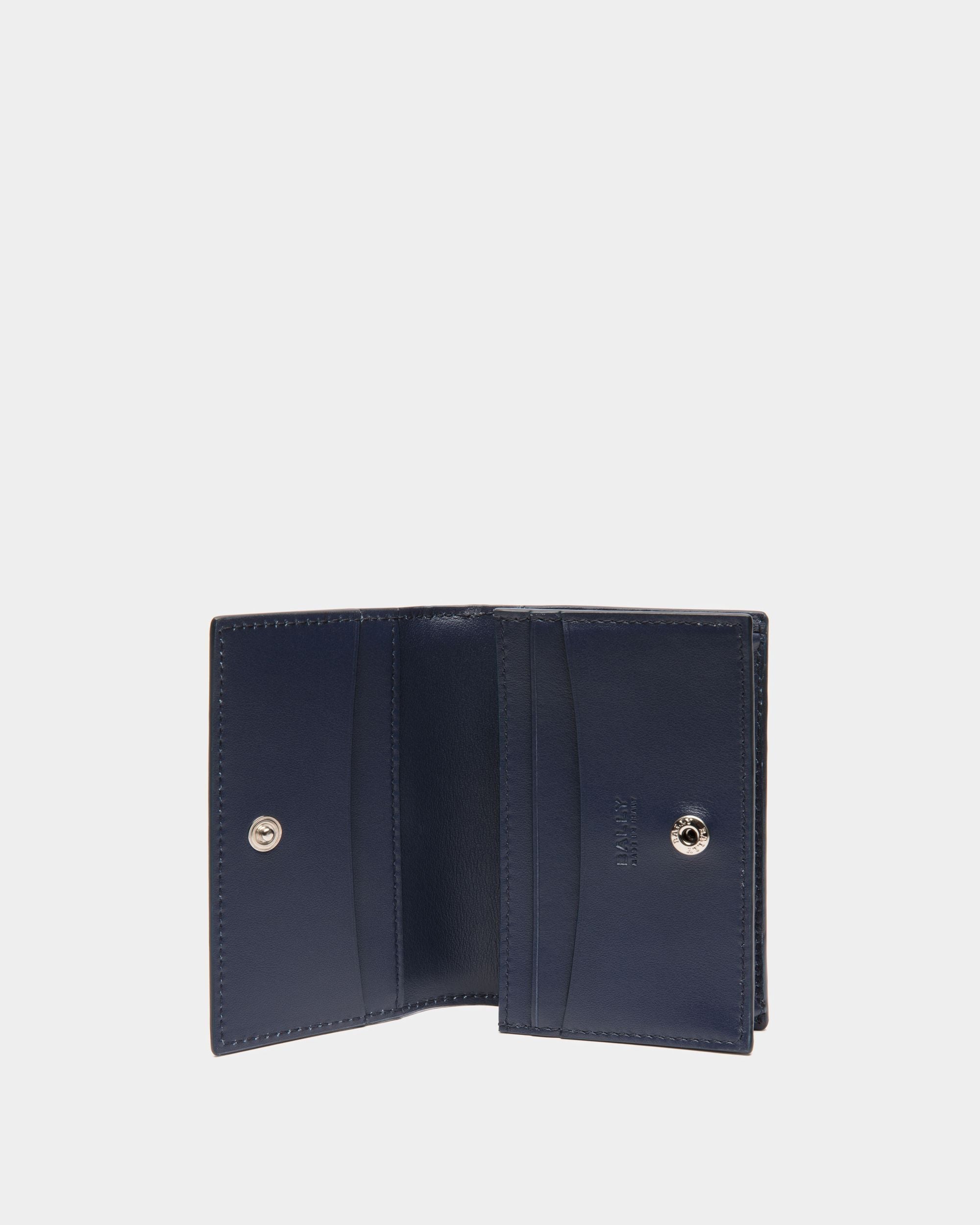 Bally Global - Portatarjetas De Visita Busy Bally De Piel Con Estampado Cocodrilo - Azul