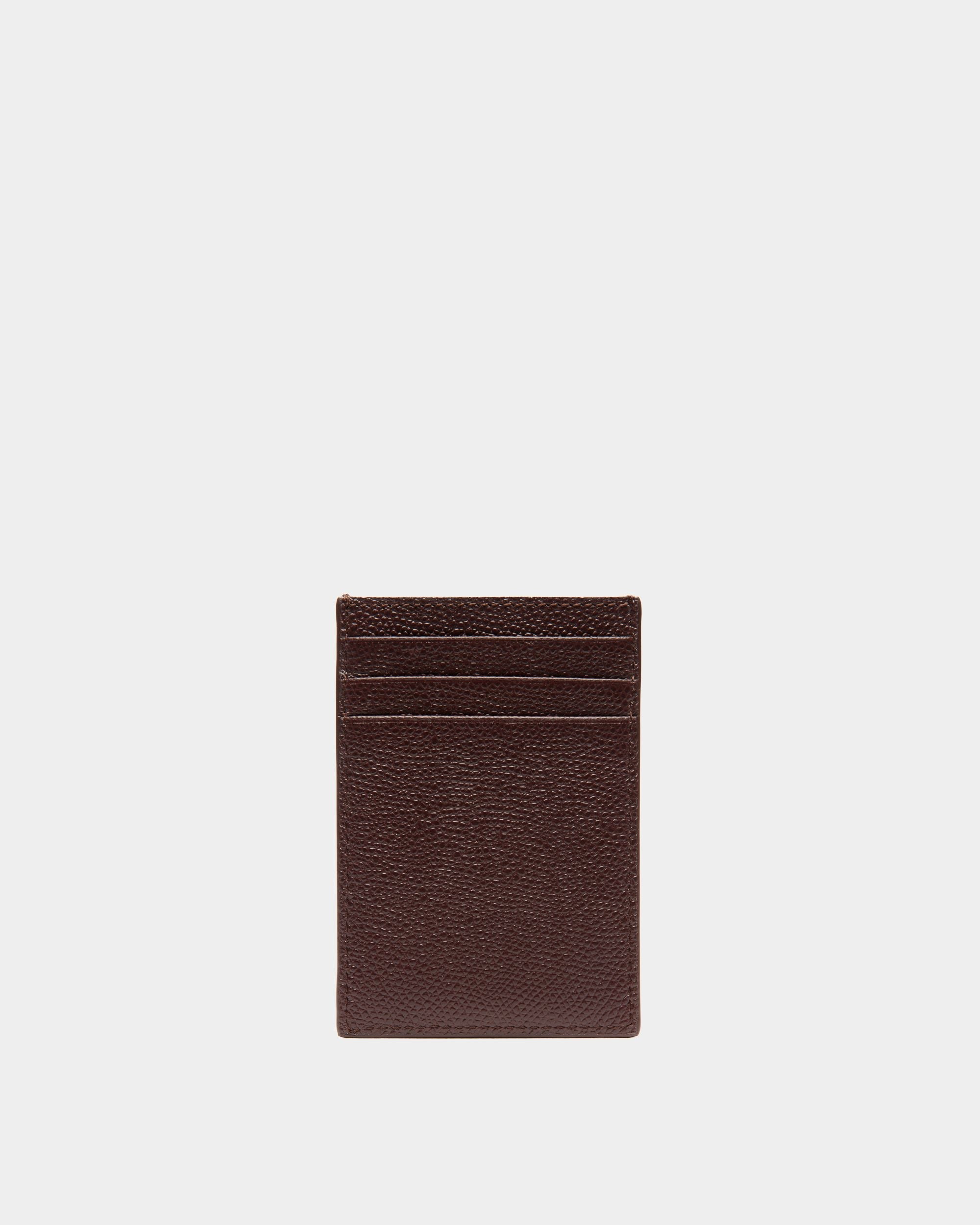 Bally Global - Porte-Cartes Flag En Cuir Marron - Marron