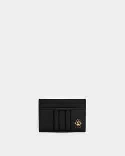 Beckett Card Holder in Black Leather