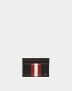 Mythos Card Holder In Black Recycled Leather