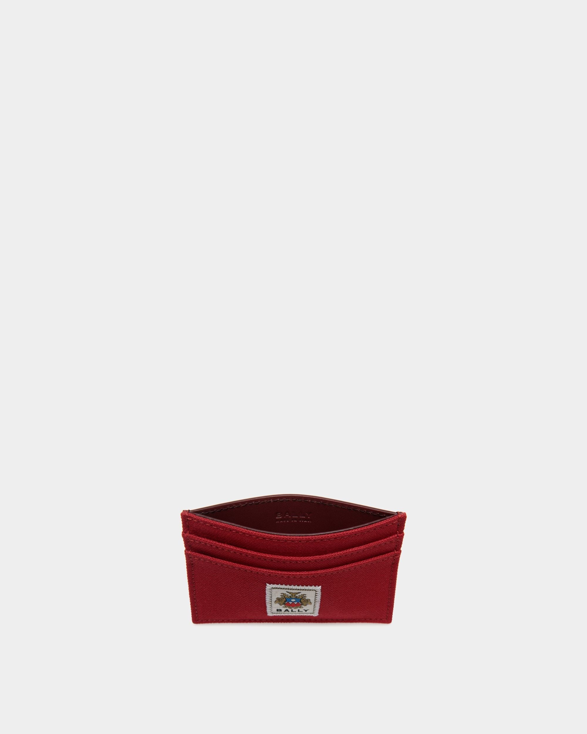 Bally Global - Easy Bally Card Holder In Candy Red Cotton Canvas - Red