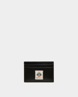 Easy Bally Card Holder In Black Leather