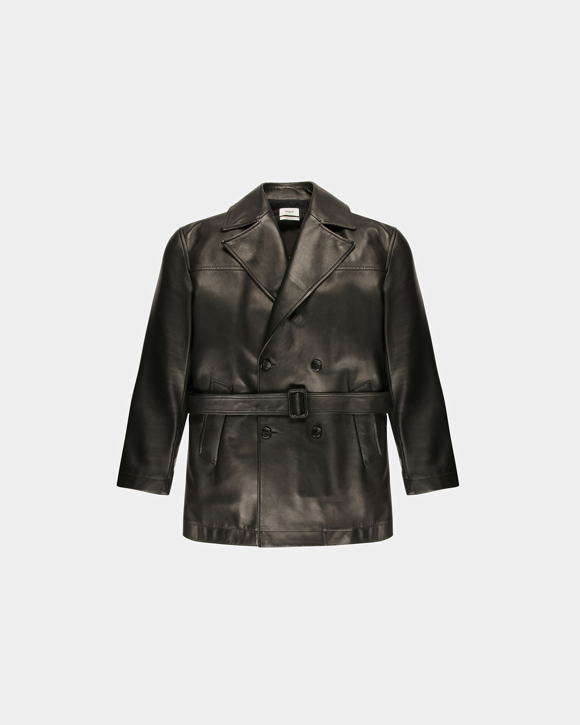 Bally Global - Abrigo De Piel - Negro