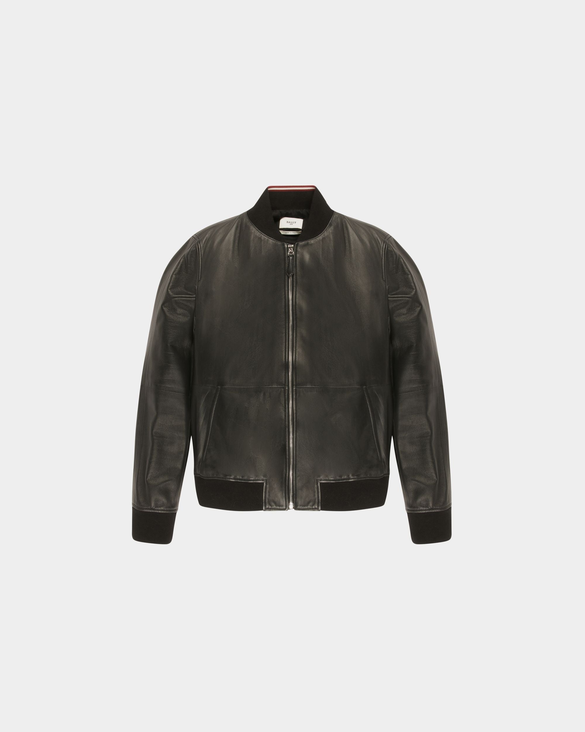 Bally Global - Chaqueta Bómber De Piel - Negro