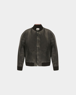 Chaqueta Bómber De Piel