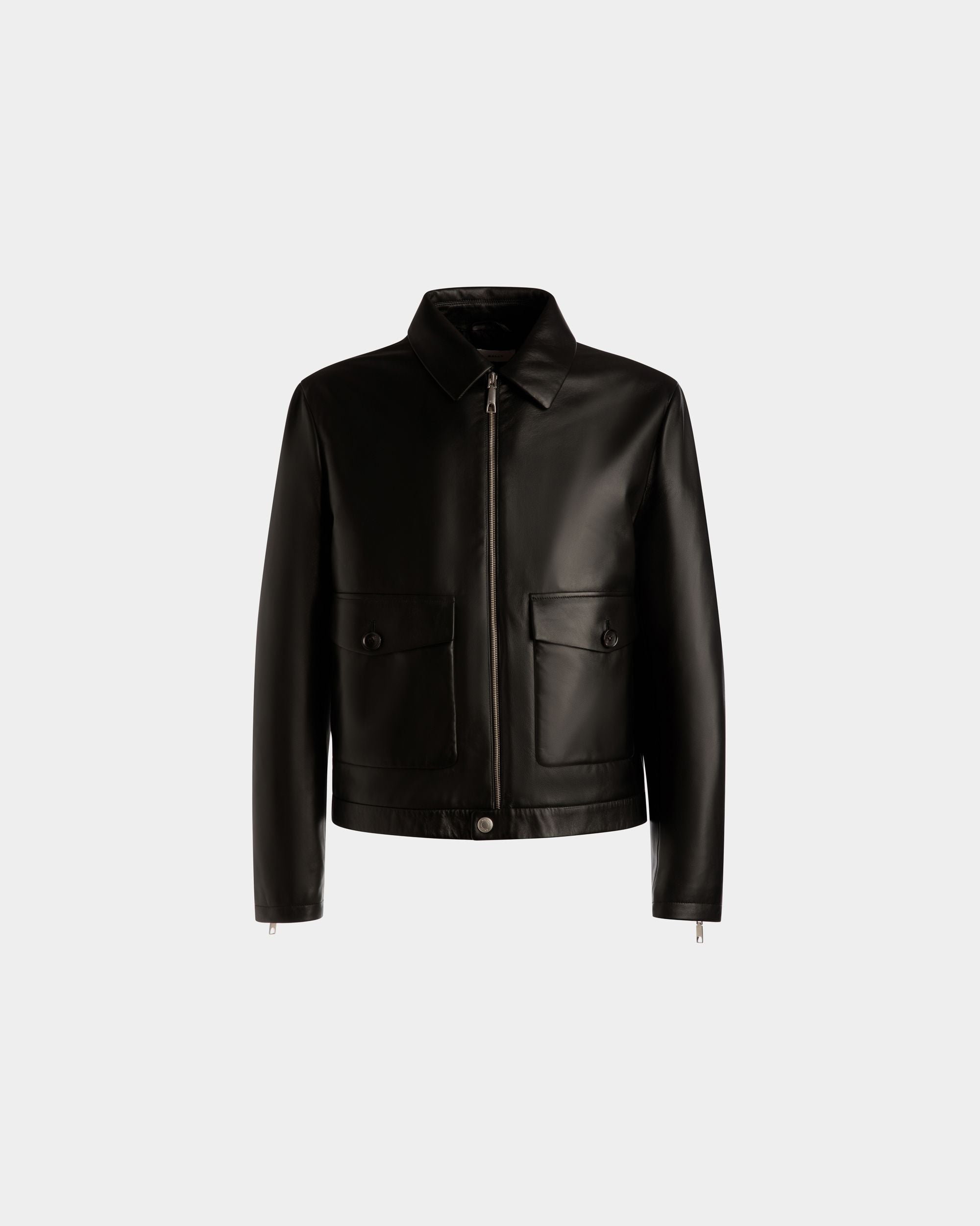 Bally Global - Bómber De Piel En Negro - Negro