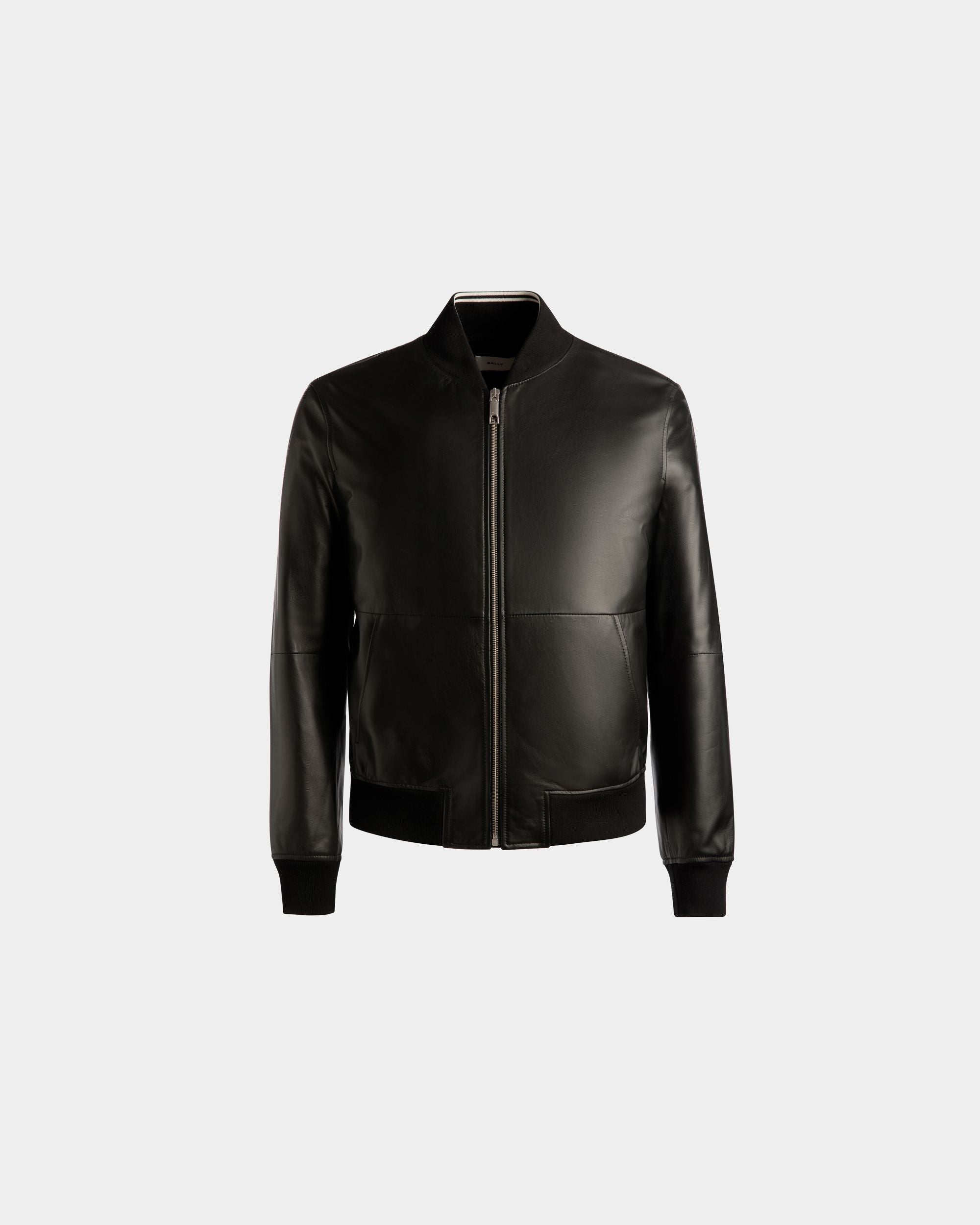 Bally Global - Bomber Jacket In Black Leather - Black