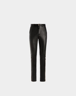 Nappa Stretch Trousers In Black Leather