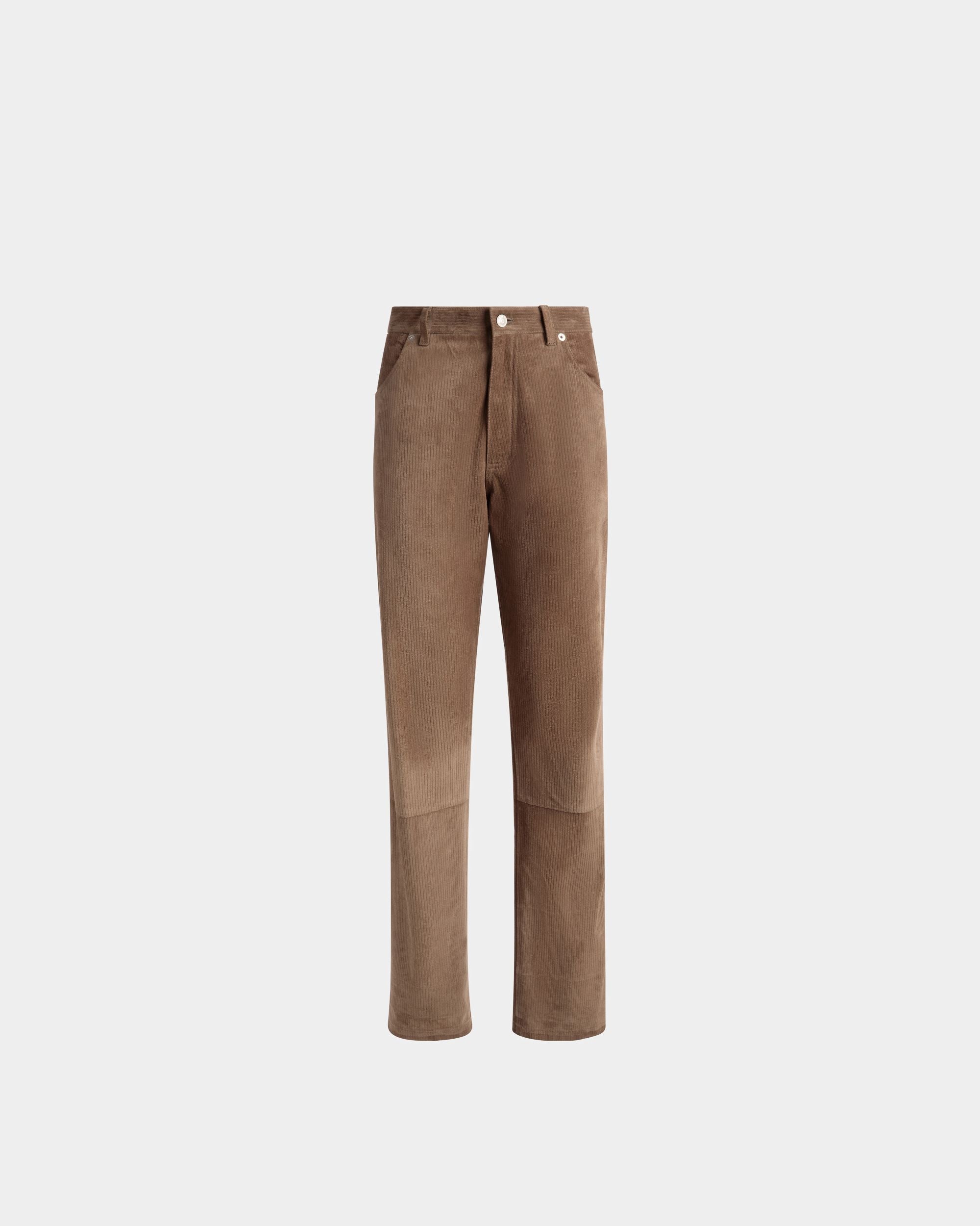 Bally Global - Straight Trousers In Sepia Leather - Brown