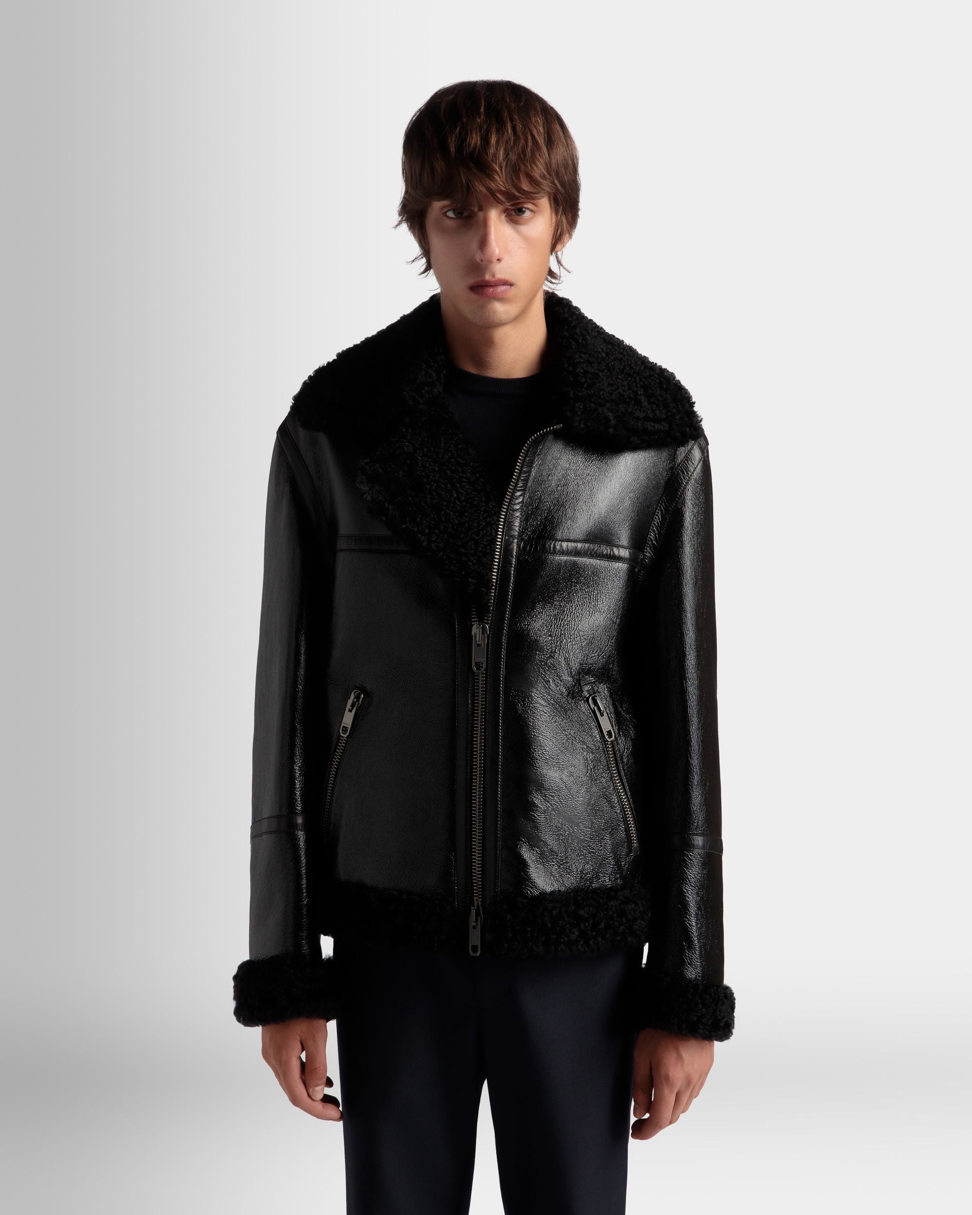 Bally Global - Adrien Brody Travel Collection Blouson In Black Leather - Black
