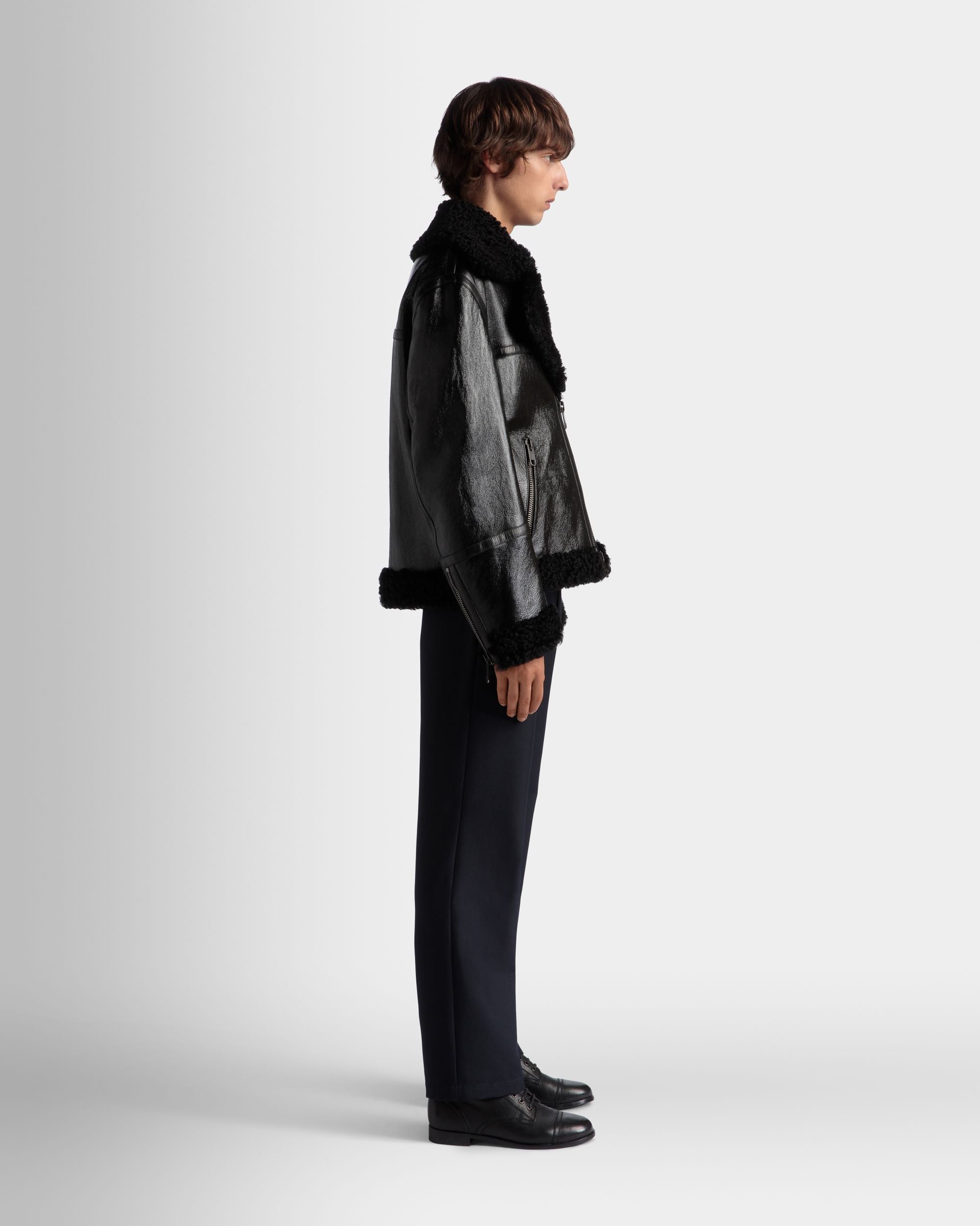 Bally Global - Adrien Brody Travel Collection Blouson In Black Leather - Black