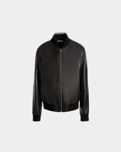 Bomber In Black Leather