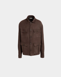 Veste Saharienne En Daim Ebano