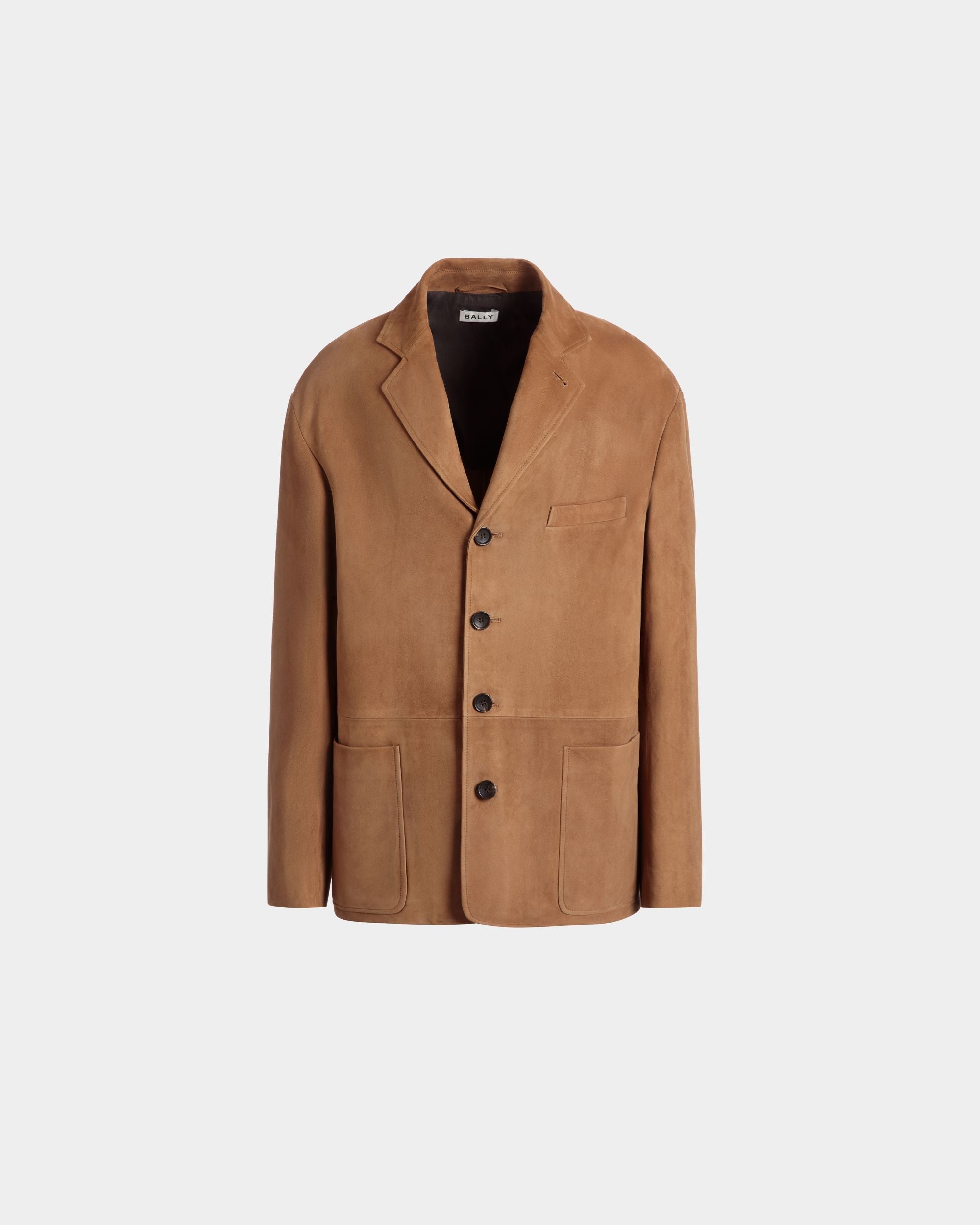 Bally Global - Blazer En Daim Marron - Marron