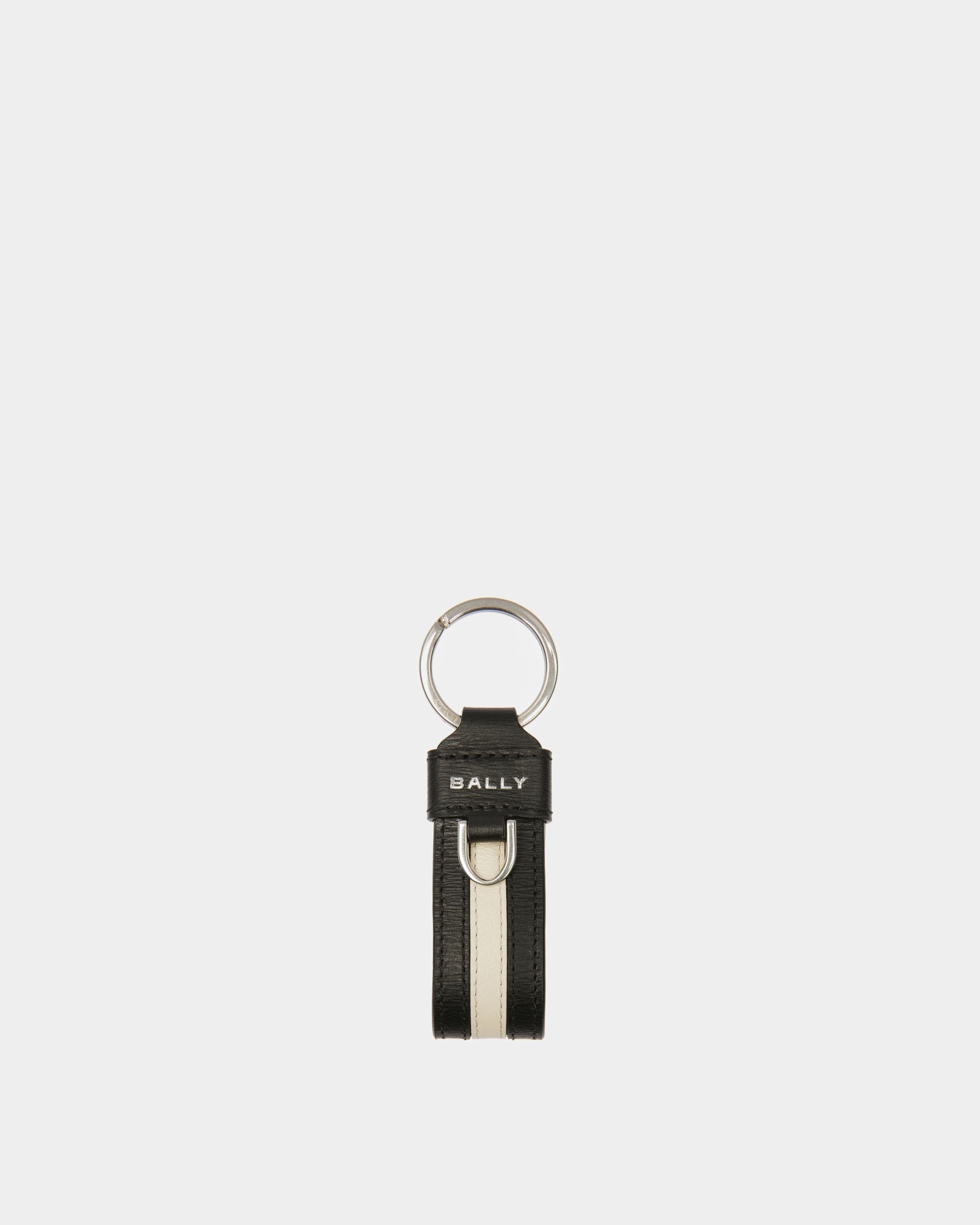 Bally Global - Ribbon Key Holder In Black Leather - Black