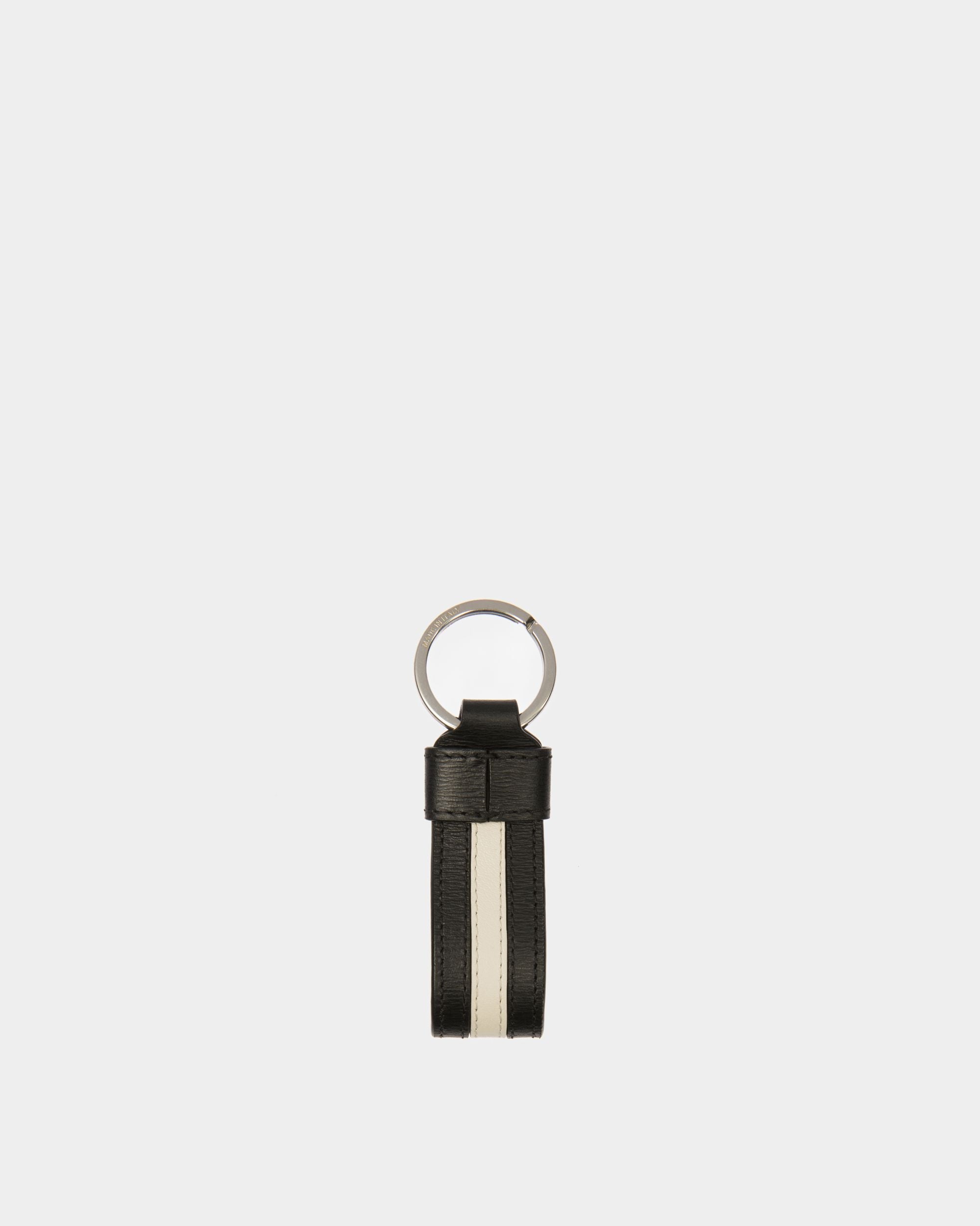 Bally Global - Ribbon Key Holder In Black Leather - Black