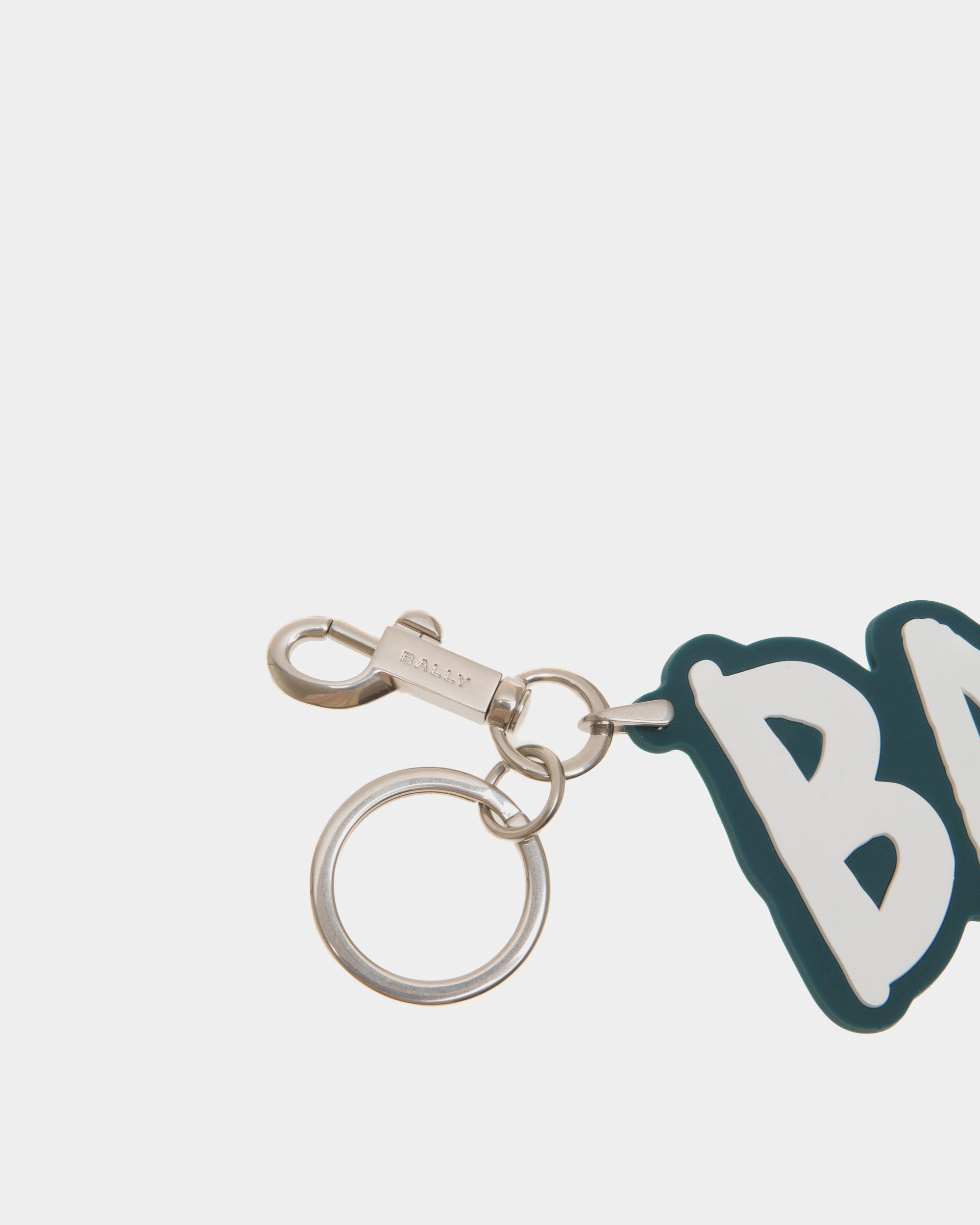 Bally Global - Pennant Keyring in Silicone and Metal - Blue