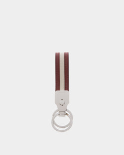 Llavero Ribbon De Piel Roja