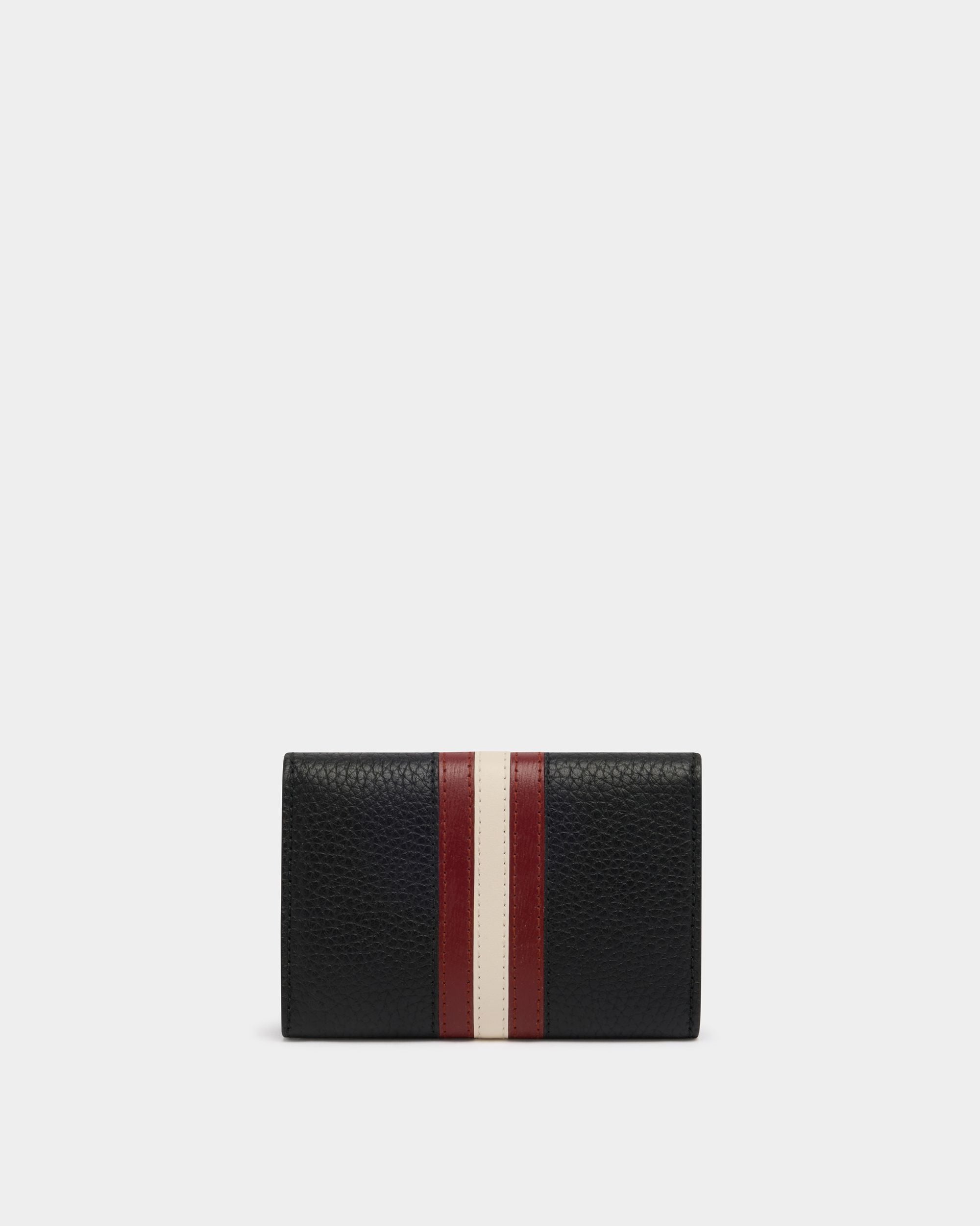 Bally Global - Ribbon Key Holder in Black Grained Leather - Black