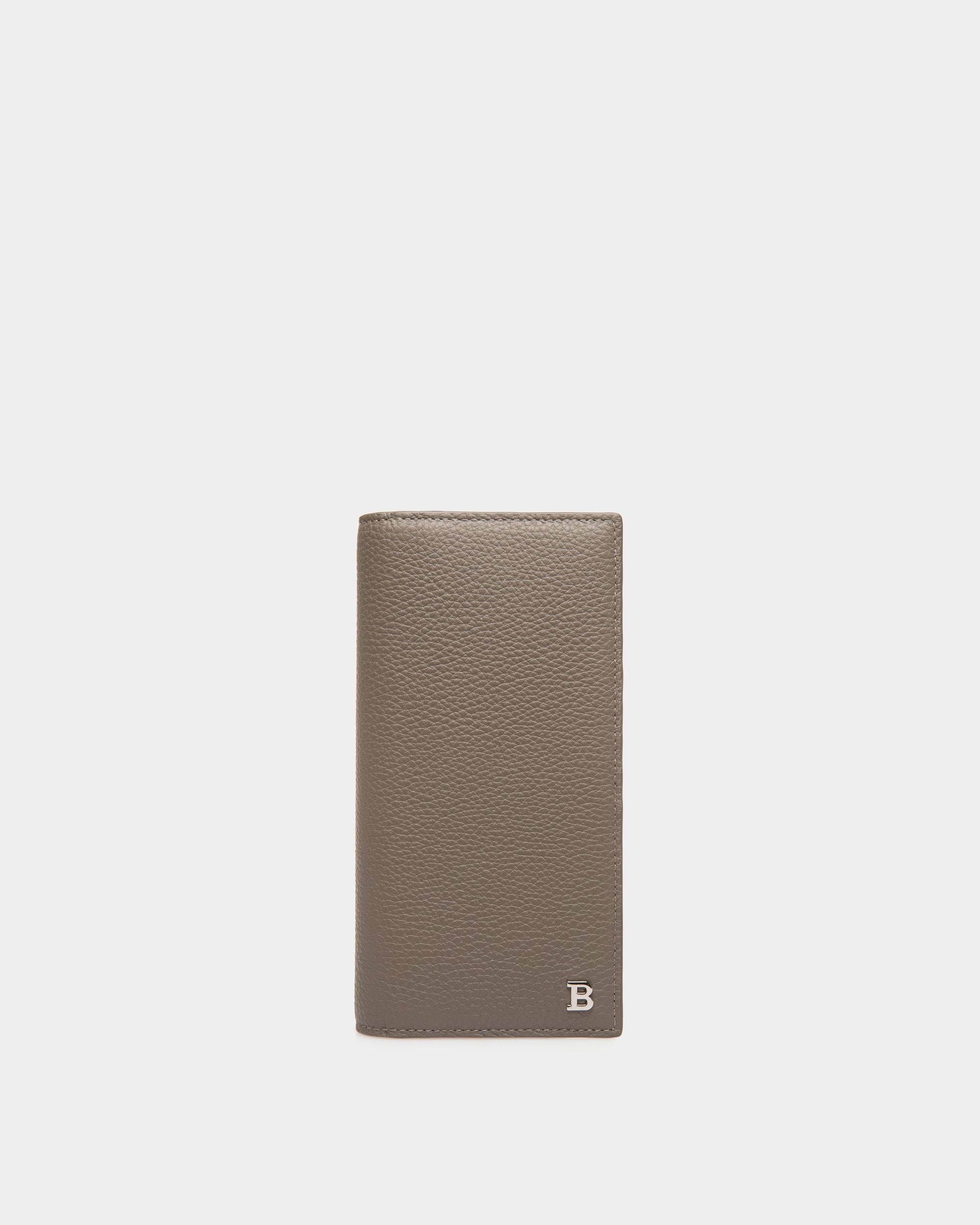 Bally Global - Continental Wallet in Beige Embossed Leather - Grey