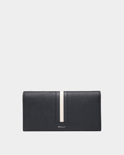 Ribbon Continental Wallet In Midnight Leather
